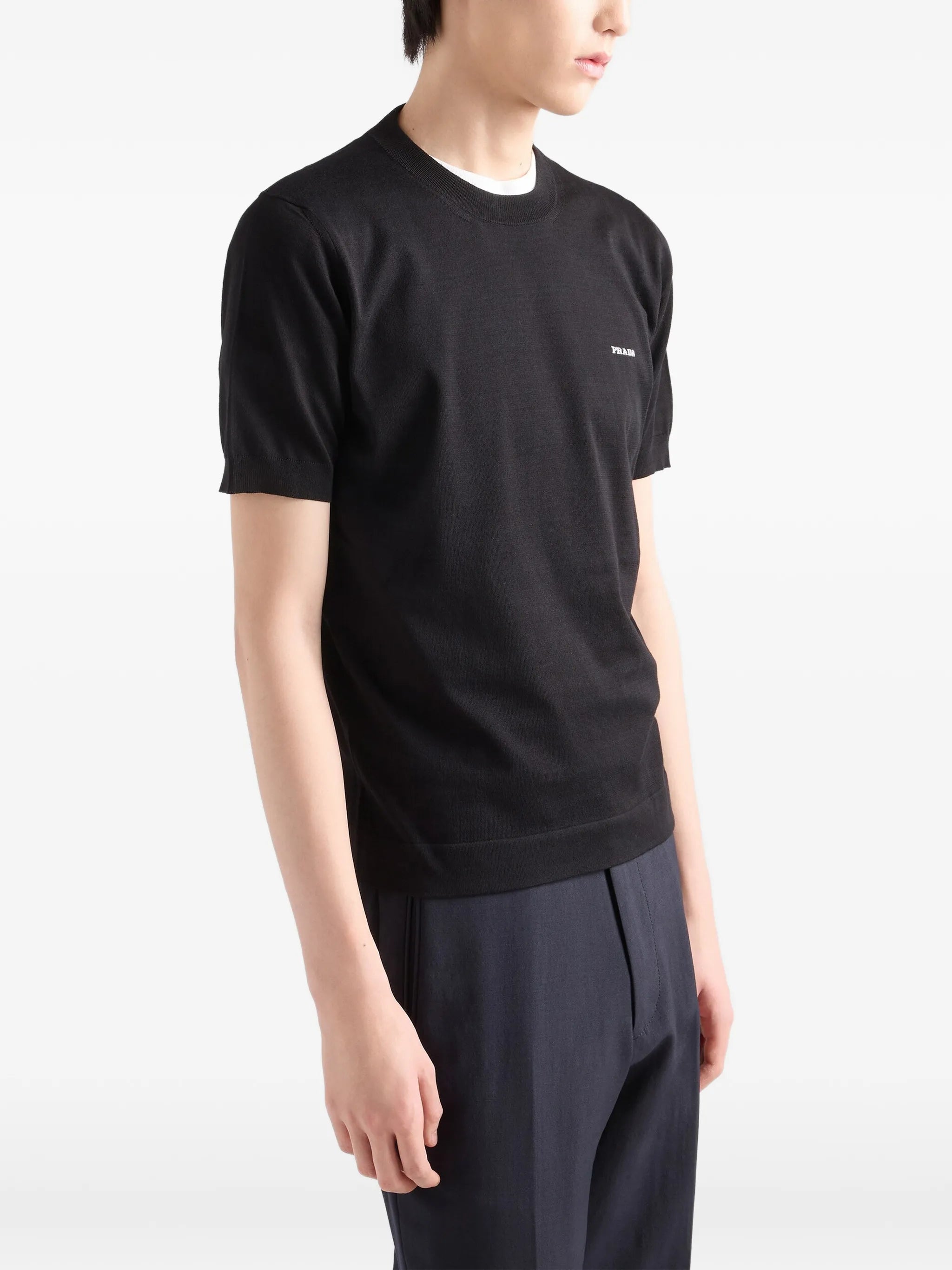 cotton crew-neck sweater