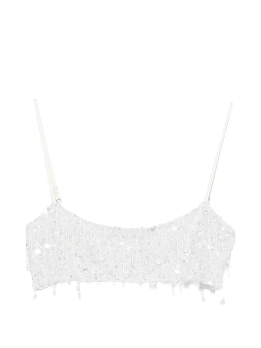 Yasmin bead-embellished bralette