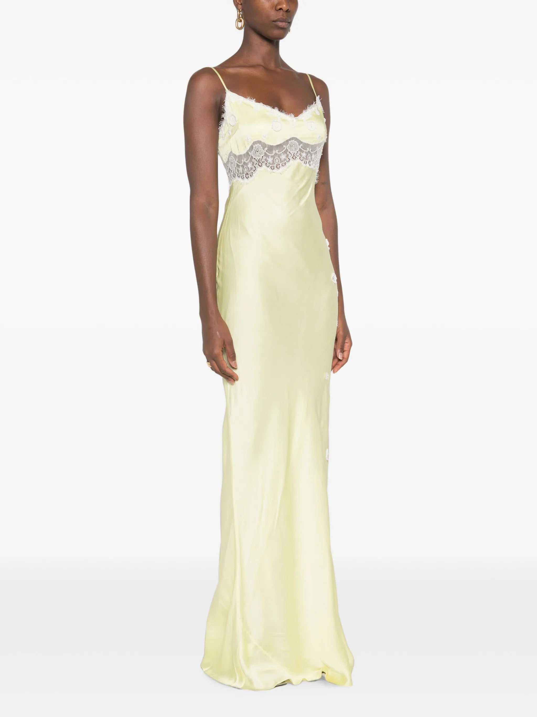 Arlette lace-trim maxi dress