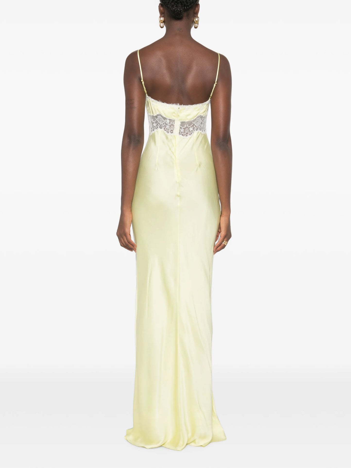 Arlette lace-trim maxi dress