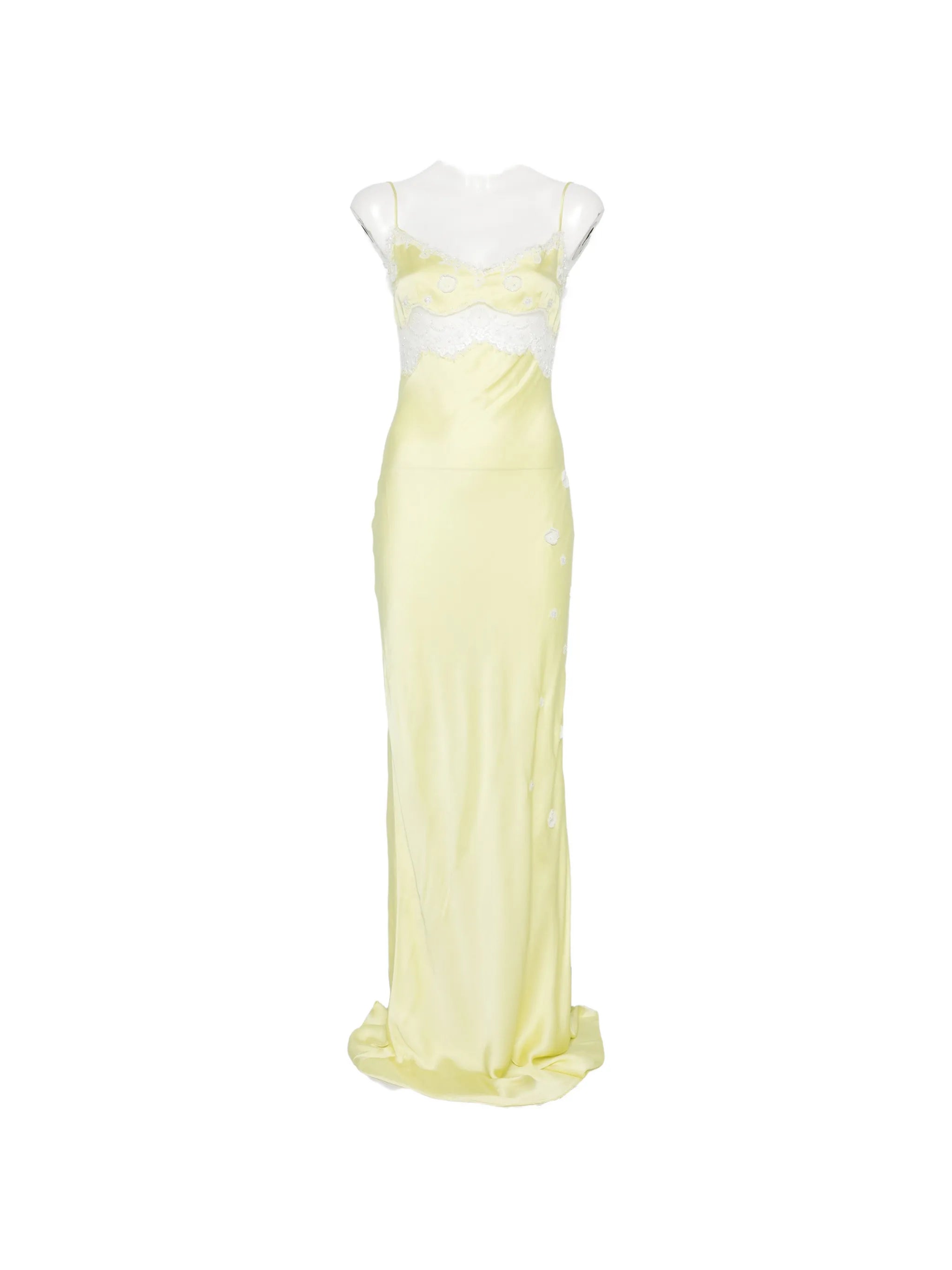 Arlette lace-trim maxi dress