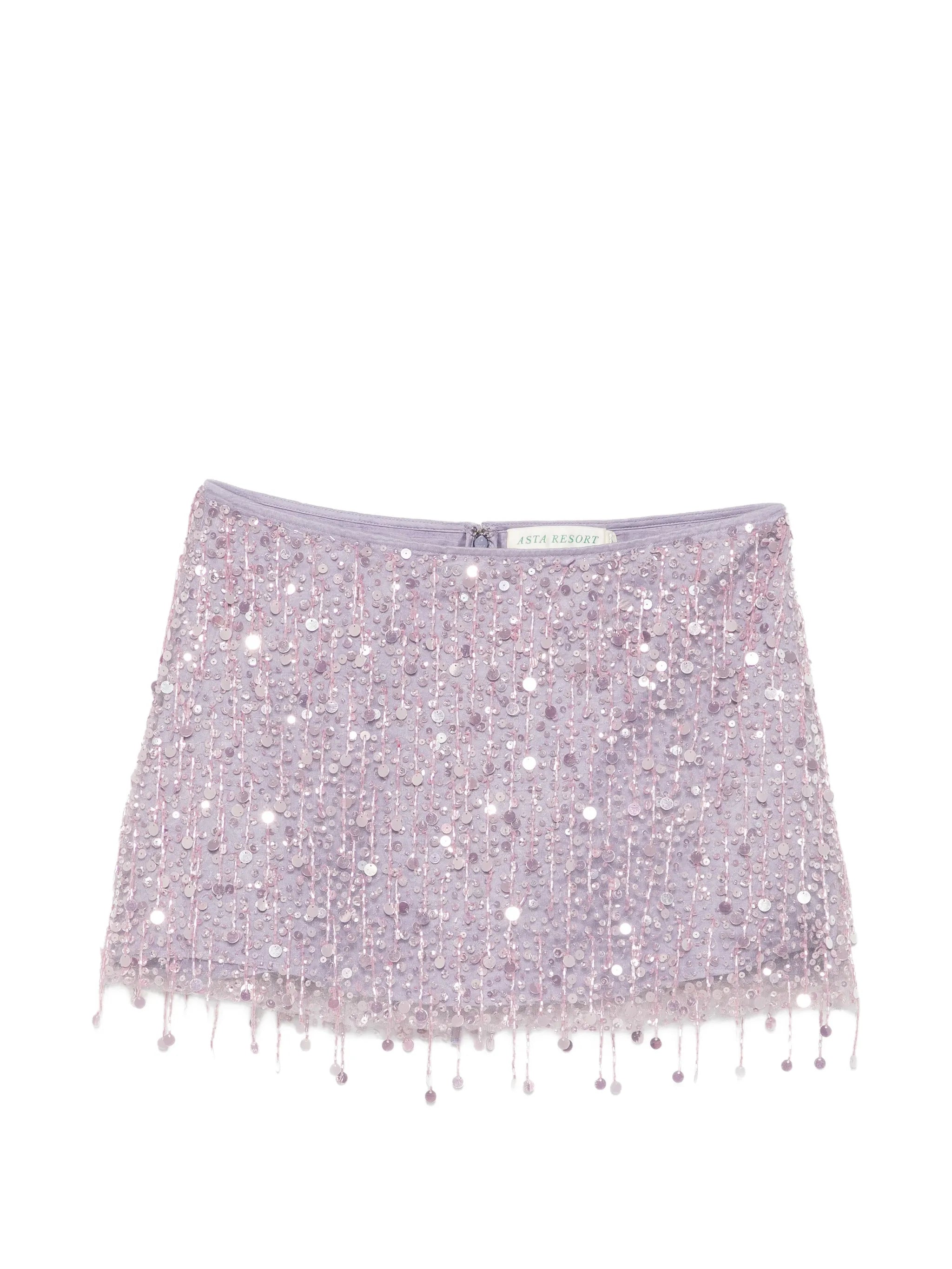Yasmin hand-beaded skirt