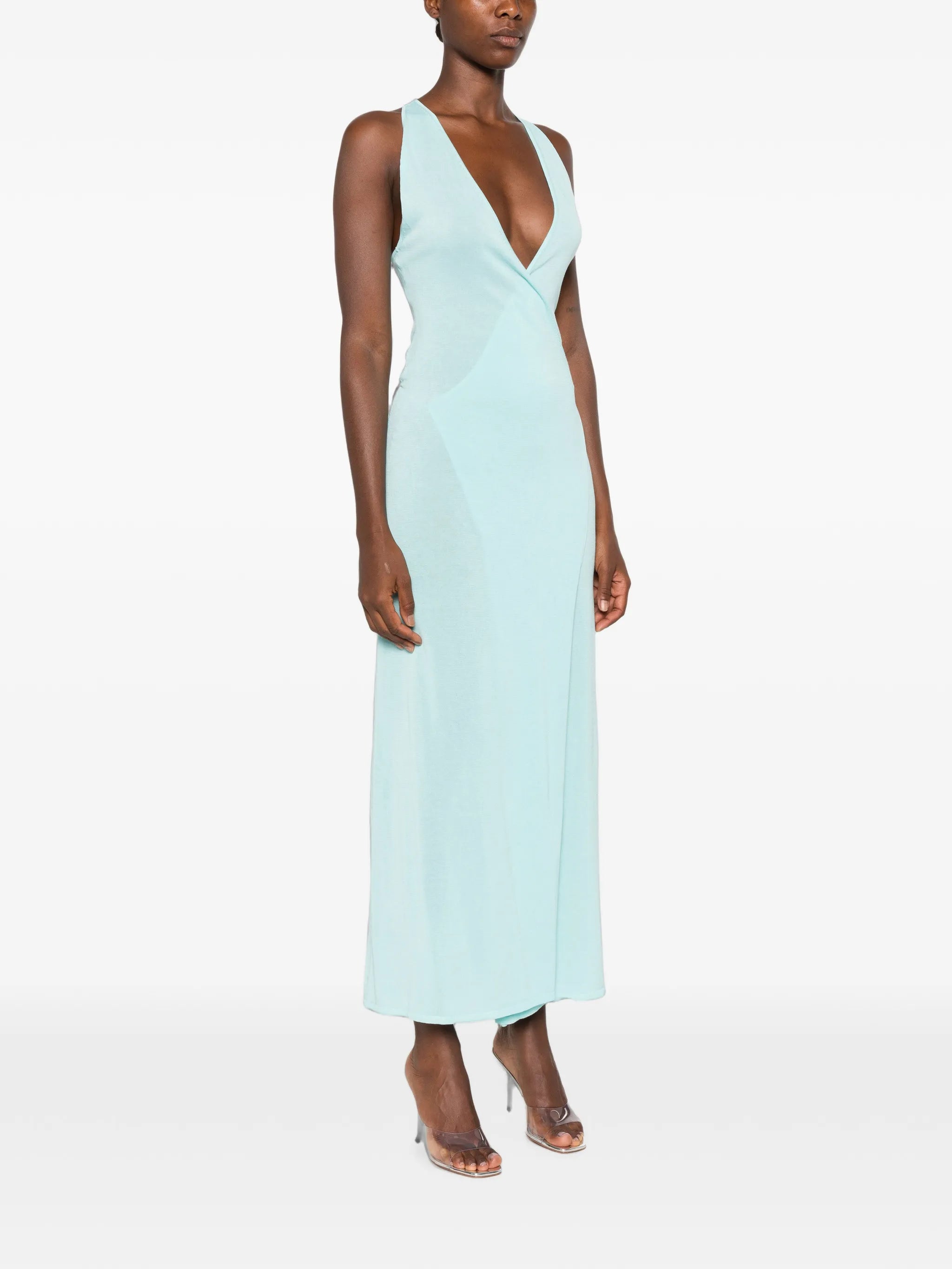 Lila wrap maxi dress