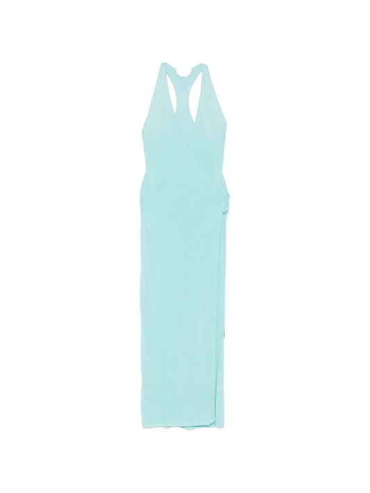 Lila wrap maxi dress