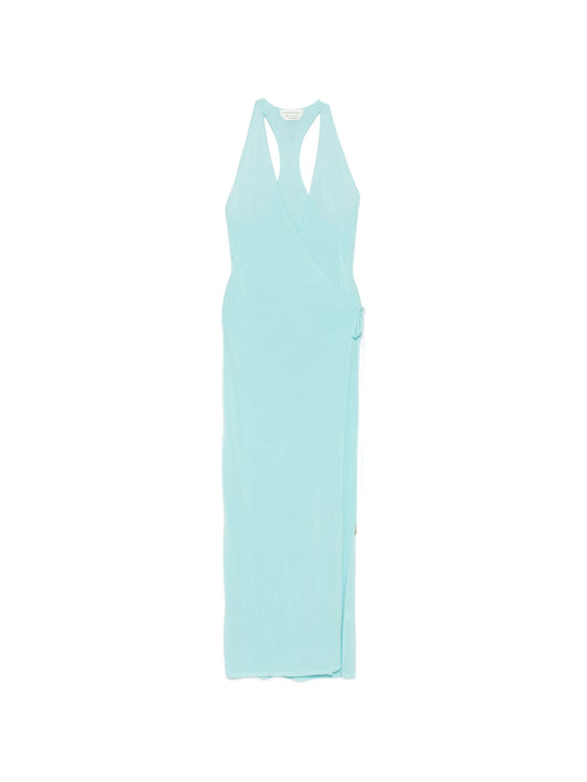 Lila wrap maxi dress