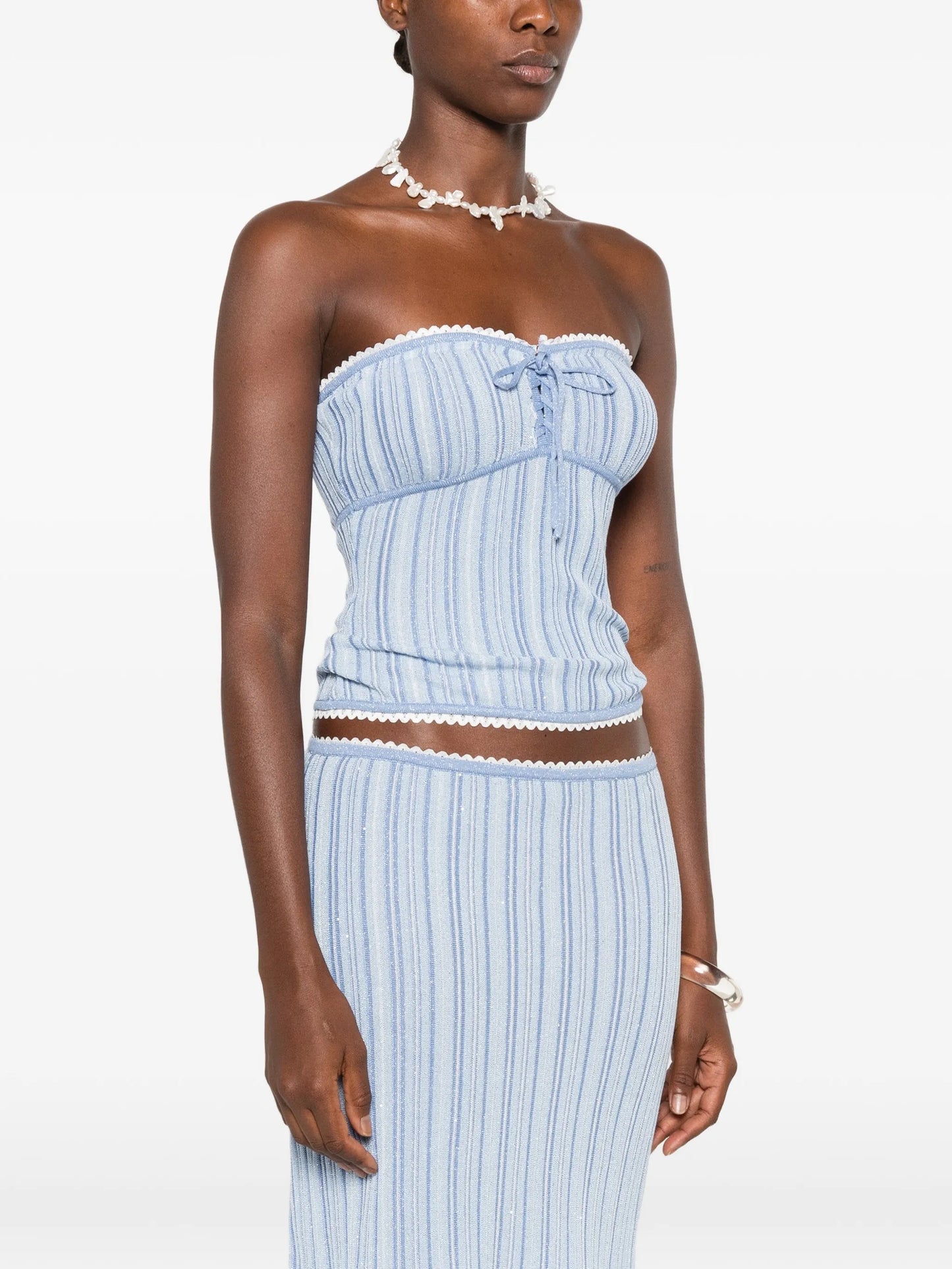 Cleo lace-up top
