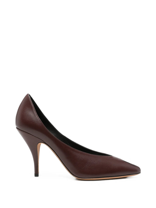 Icon creased-leather pumps