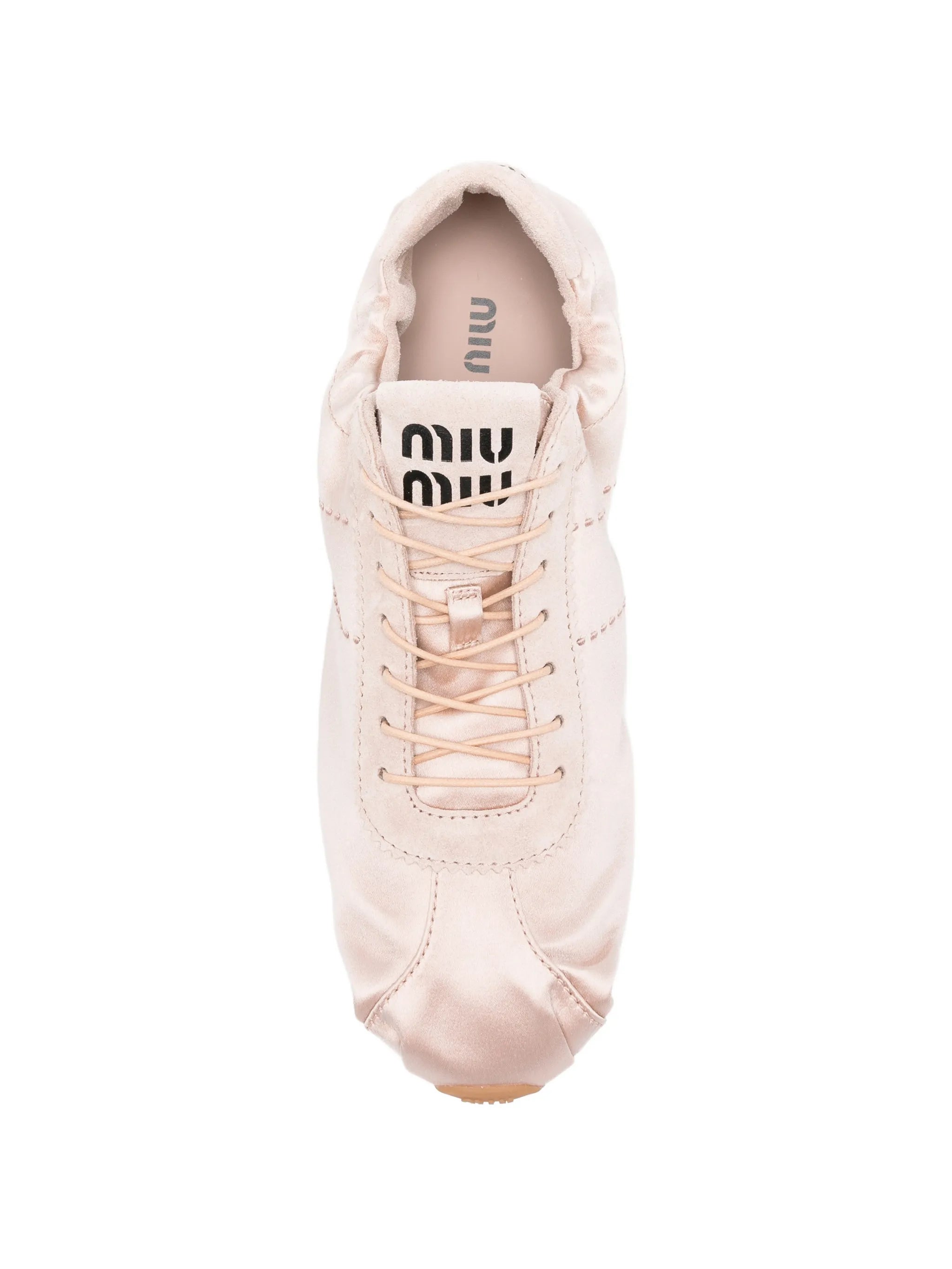 suede-panelled lace-up sneakers