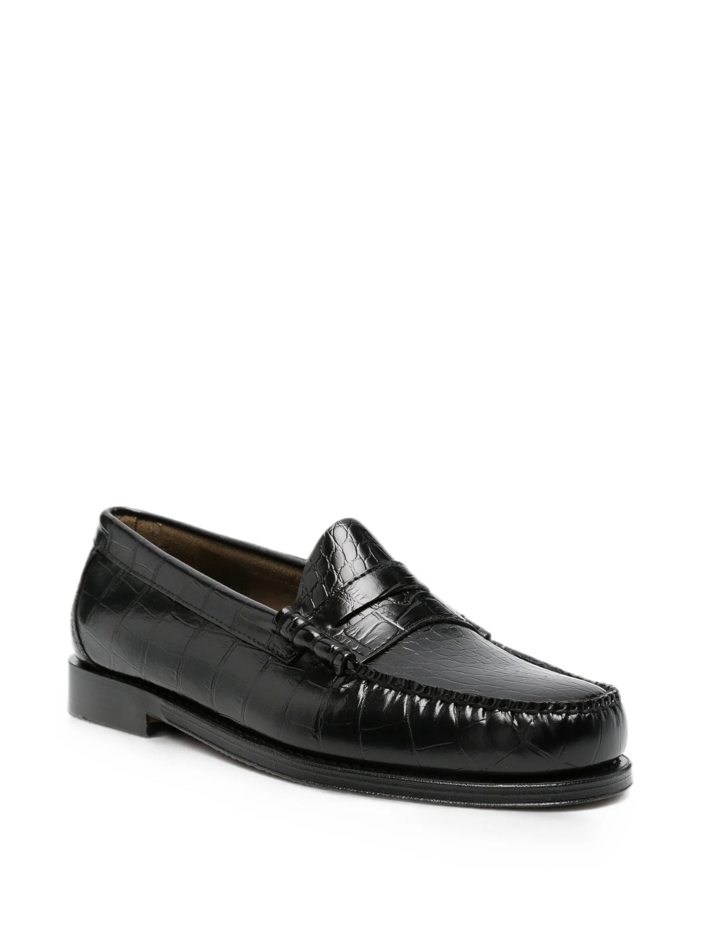 Weejun Heritage Larson crocodile-embossed loafers