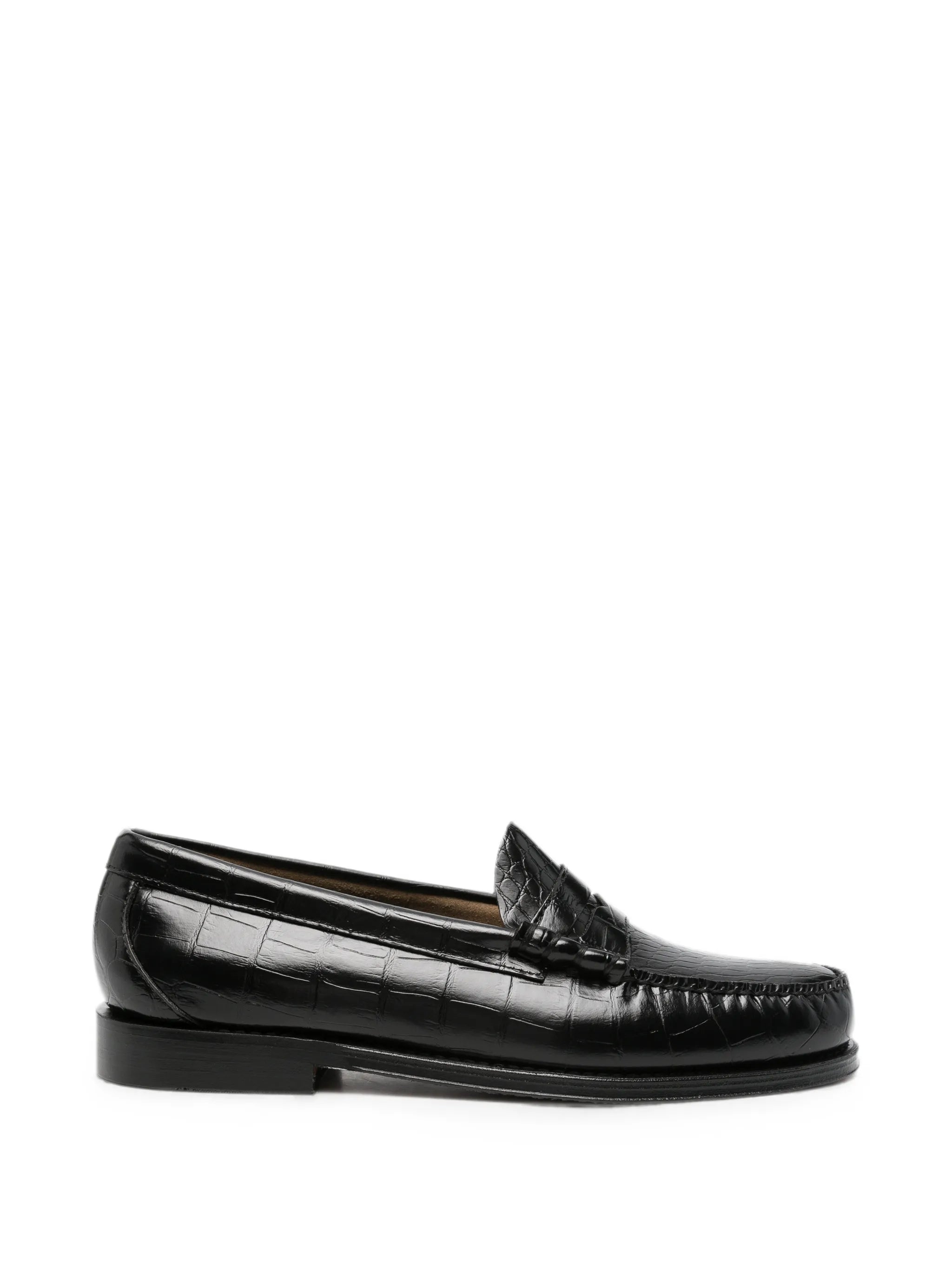 Weejun Heritage Larson crocodile-embossed loafers