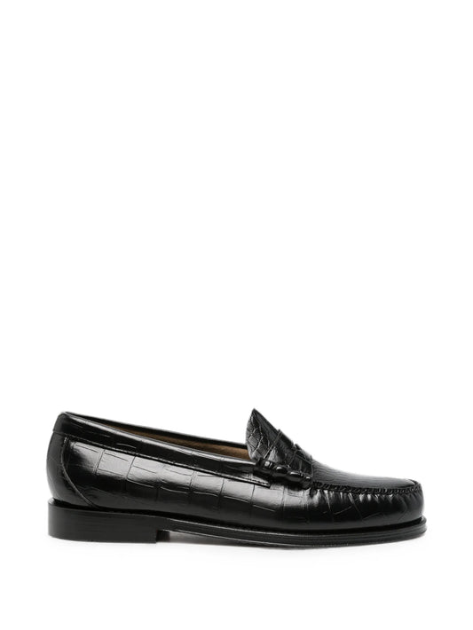 Weejun Heritage Larson crocodile-embossed loafers