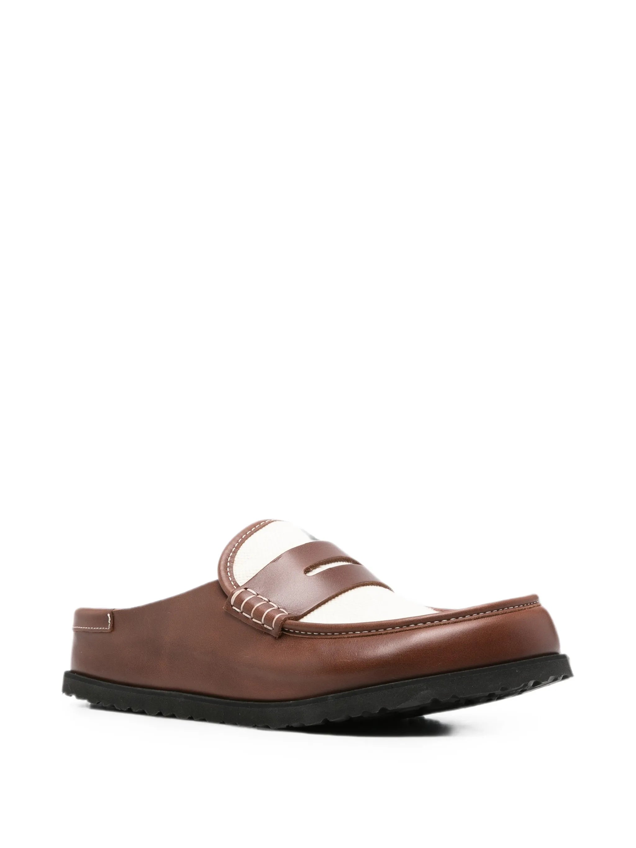 Naples penny-strap mules