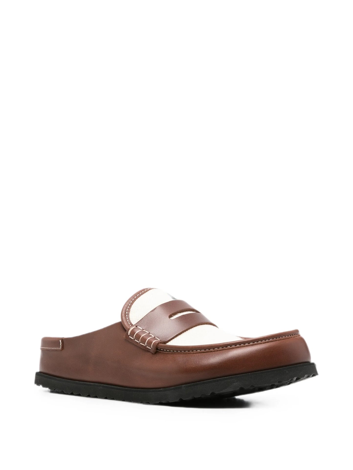 Naples penny-strap mules