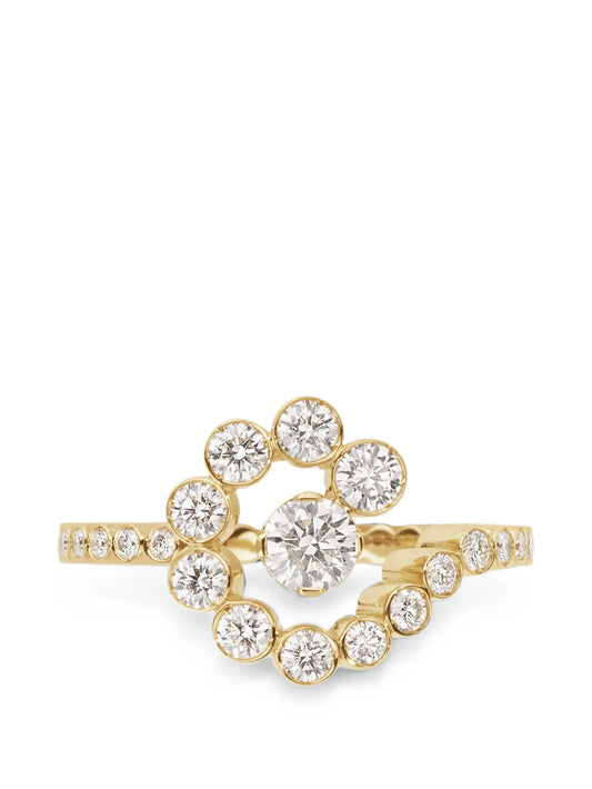 Escargot diamond ring