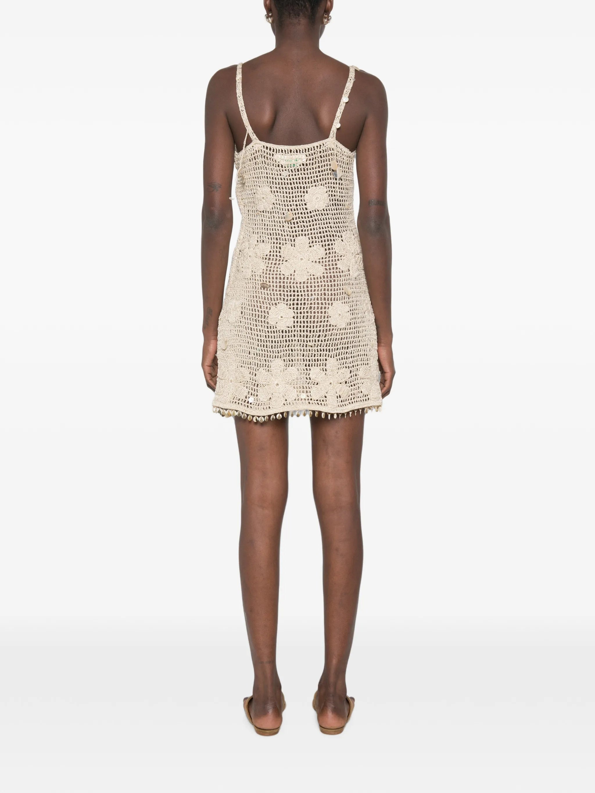 Delilah hand-crochet mini dress