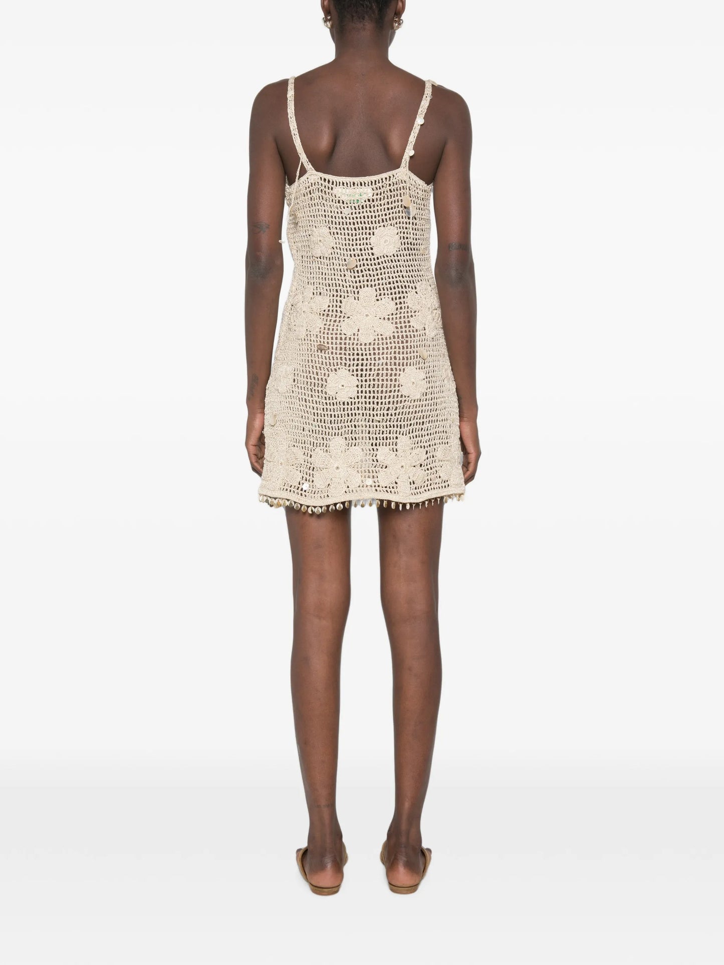 Delilah hand-crochet mini dress