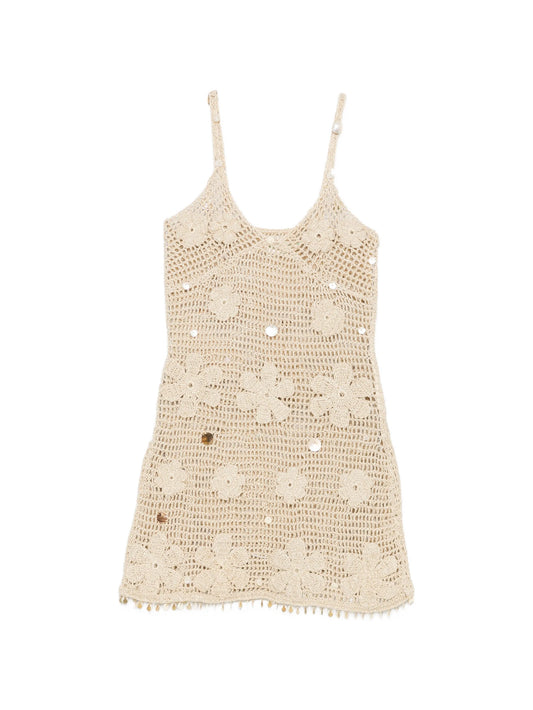 Delilah hand-crochet mini dress