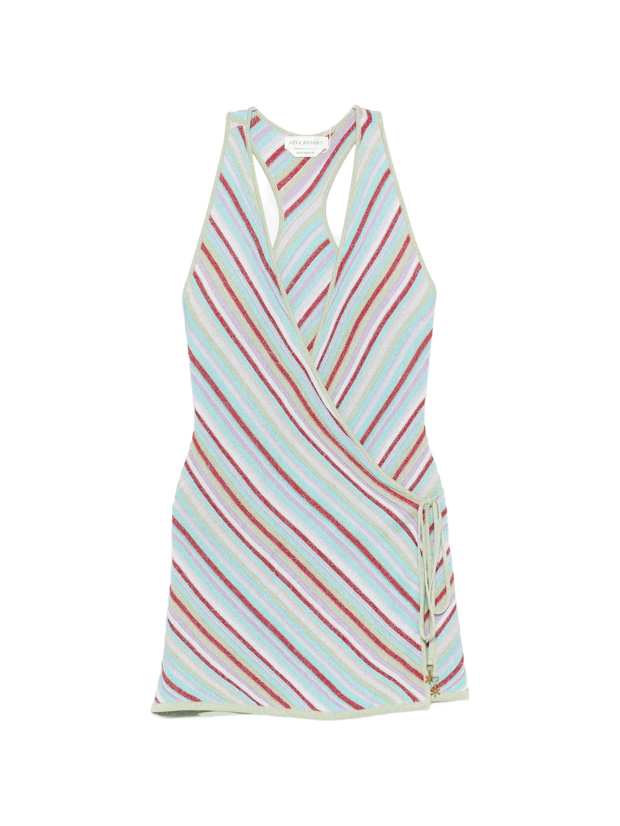 Lila wrap mini dress