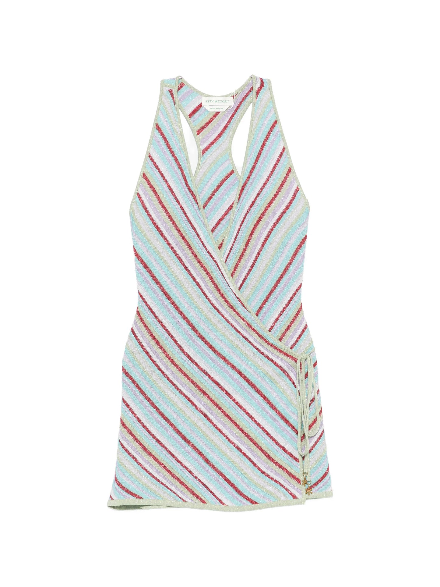 Lila wrap mini dress