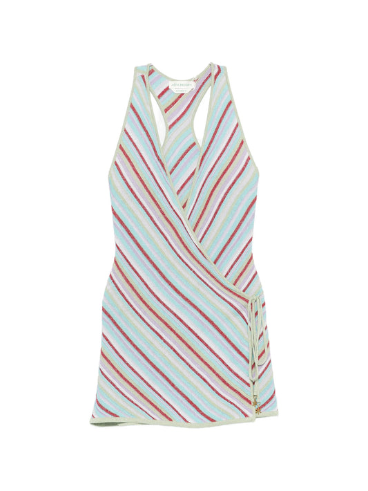 Lila wrap mini dress