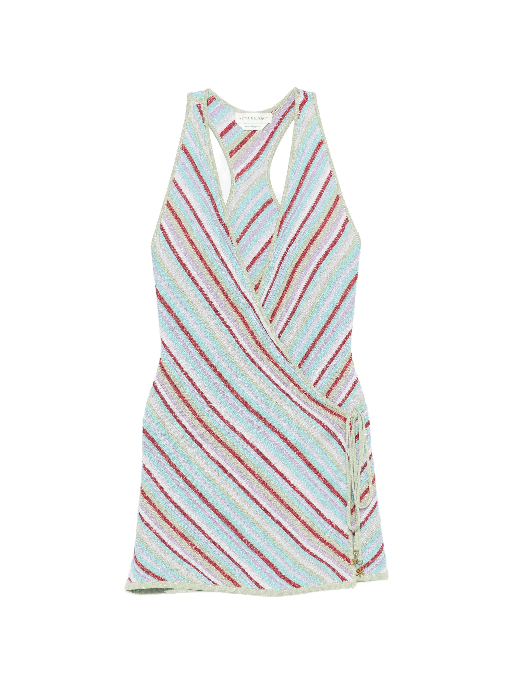 Lila wrap mini dress