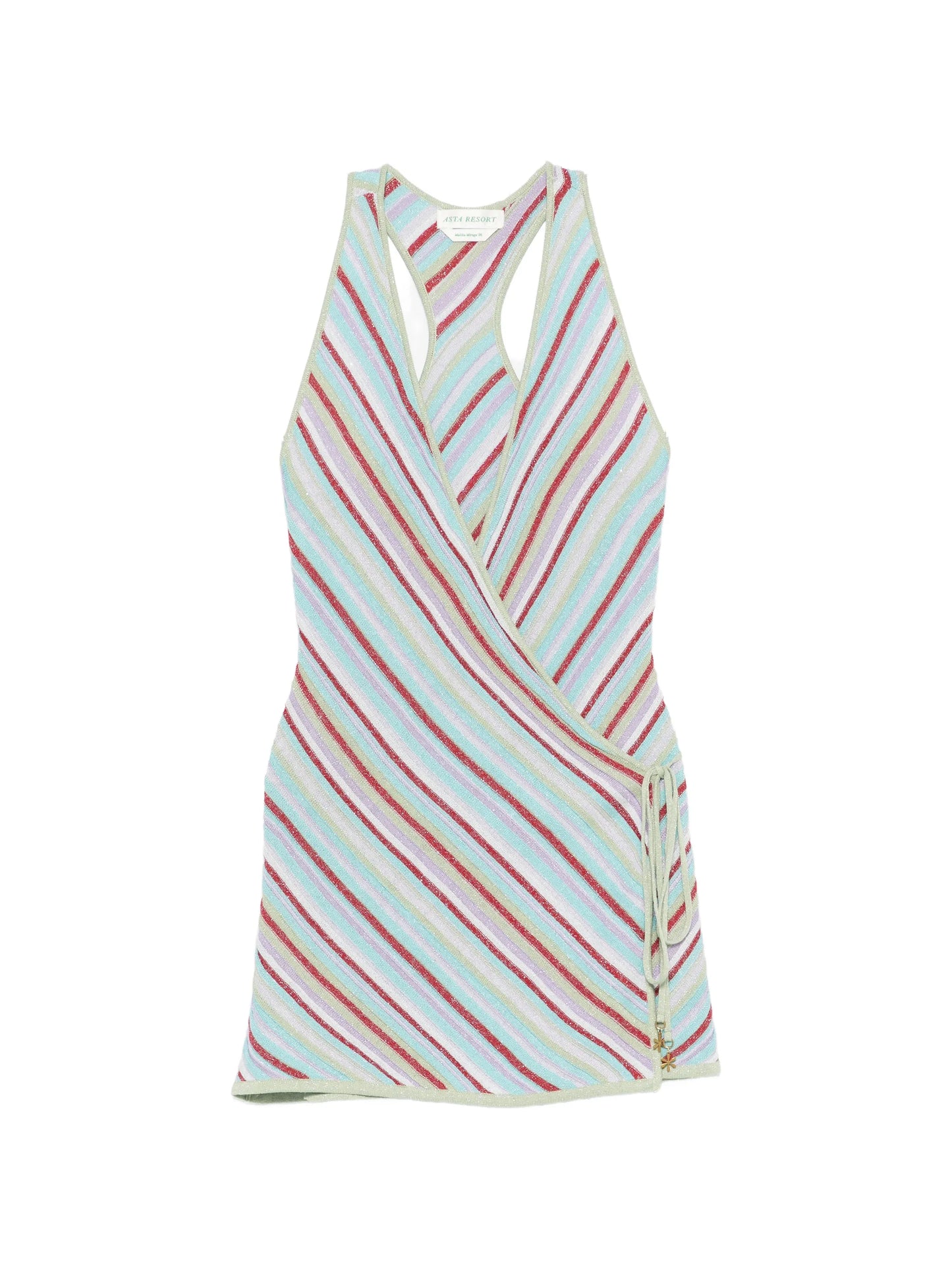 Lila wrap mini dress