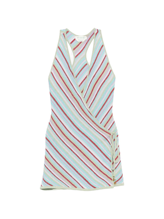 Lila wrap mini dress