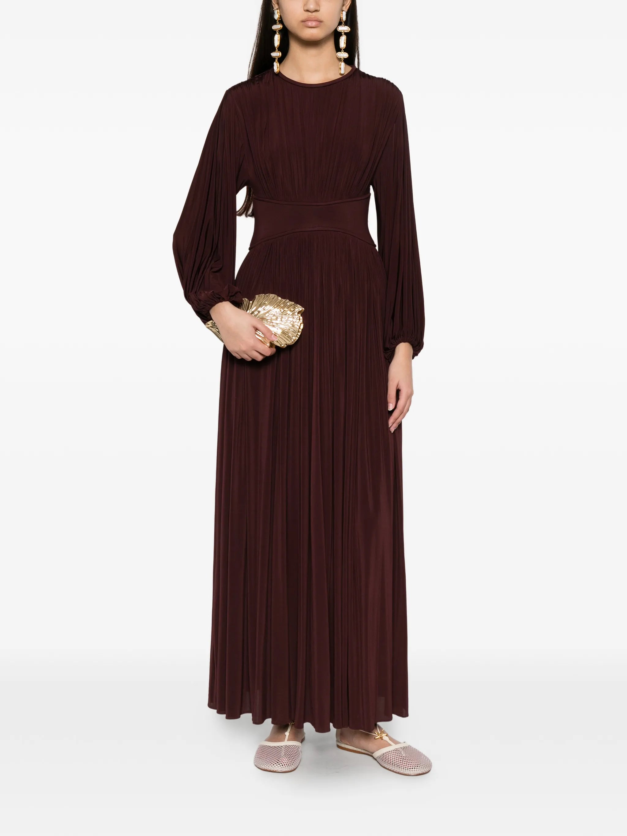 Luna billow maxi dress