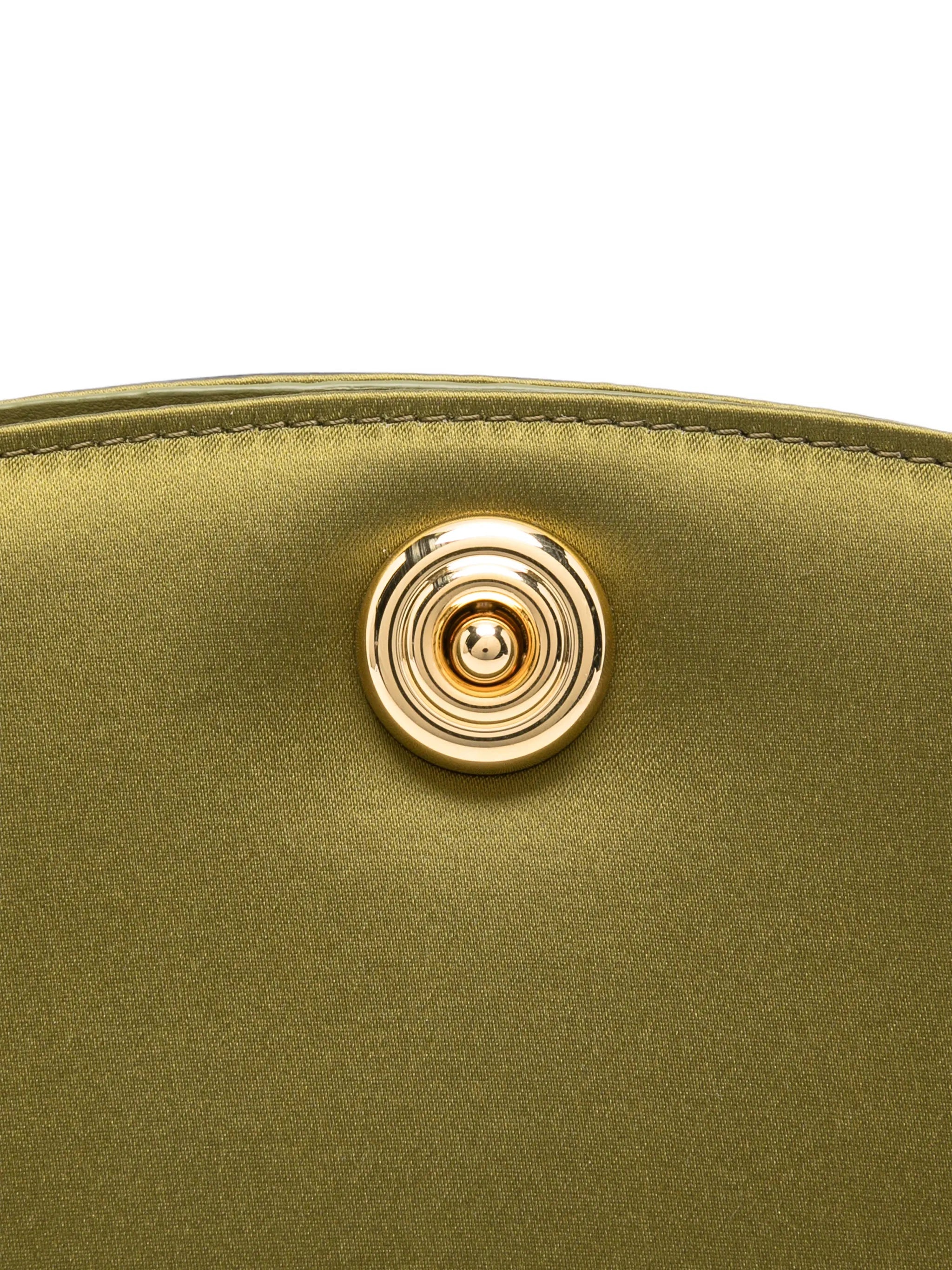 satin push-lock clutch bag