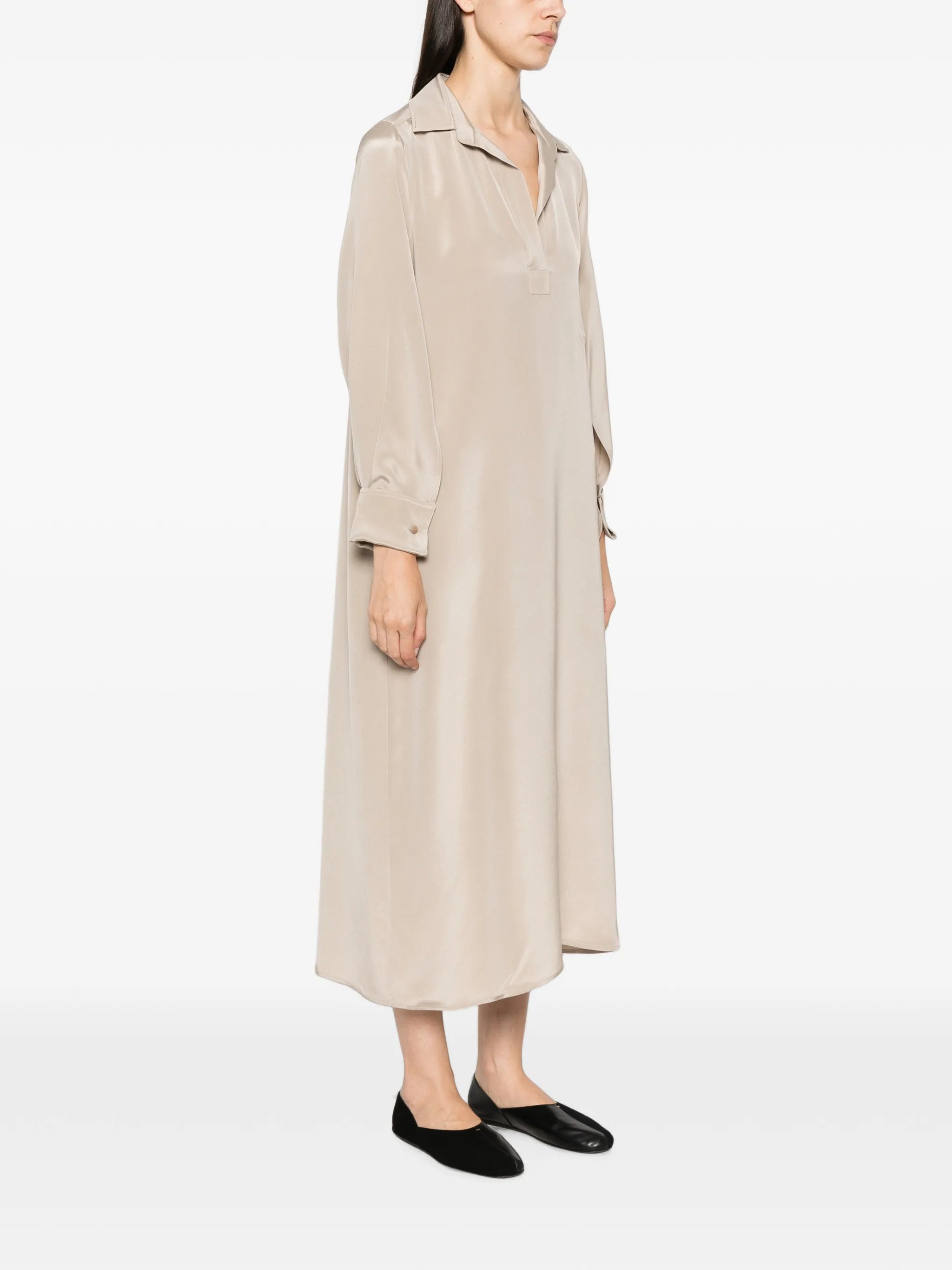 Gambero long-sleeve midi dress
