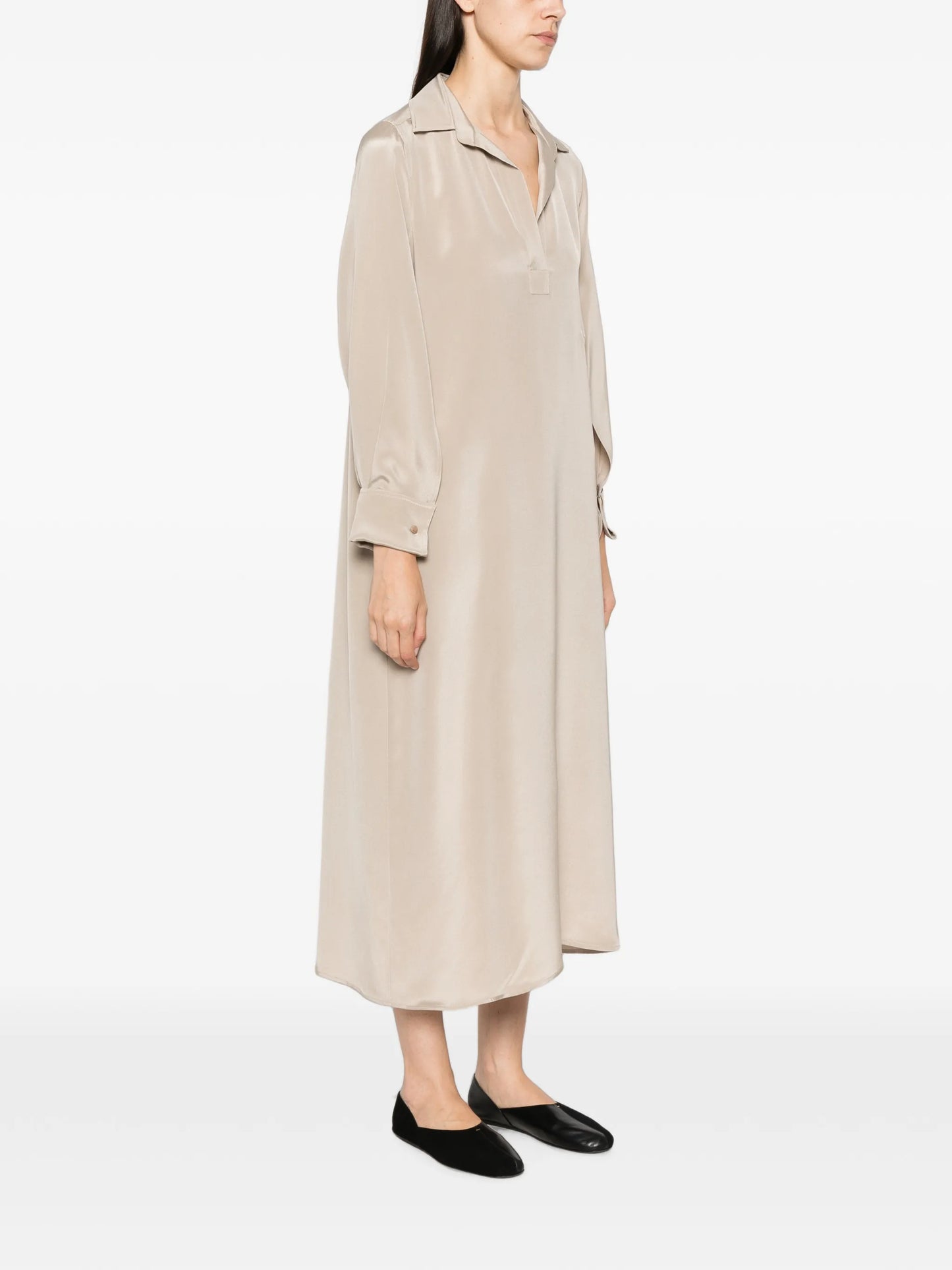 Gambero long-sleeve midi dress