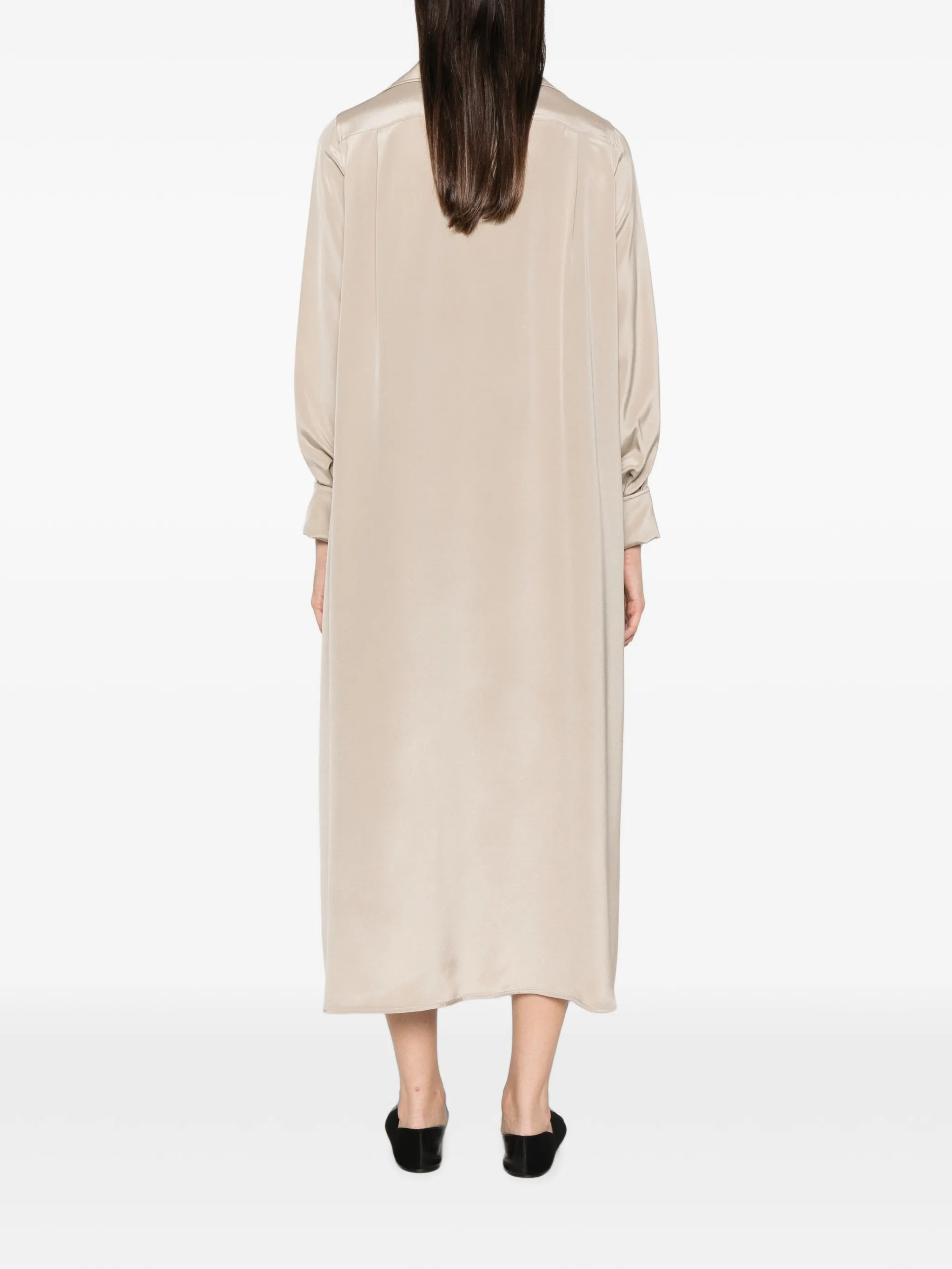 Gambero long-sleeve midi dress