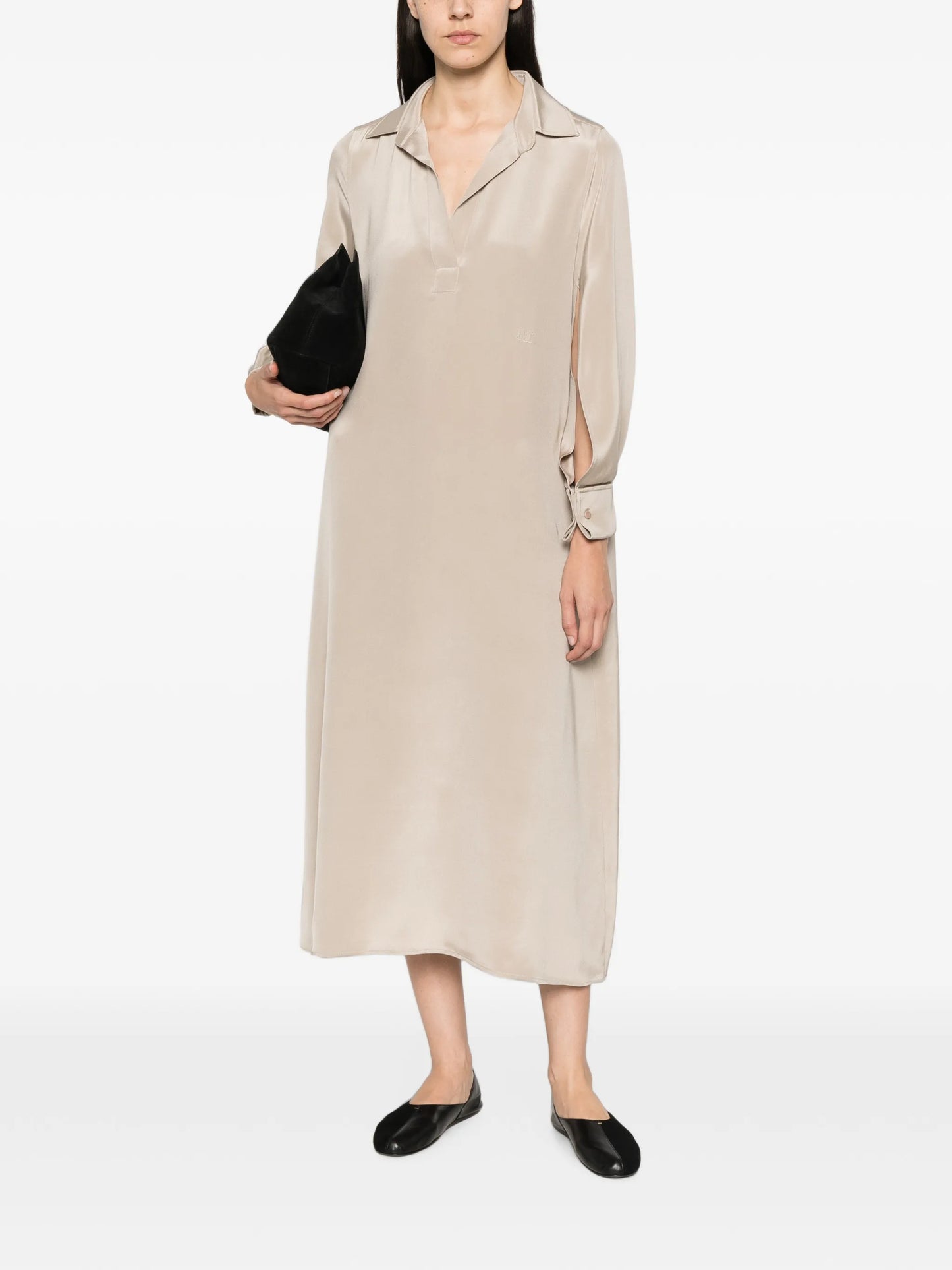 Gambero long-sleeve midi dress