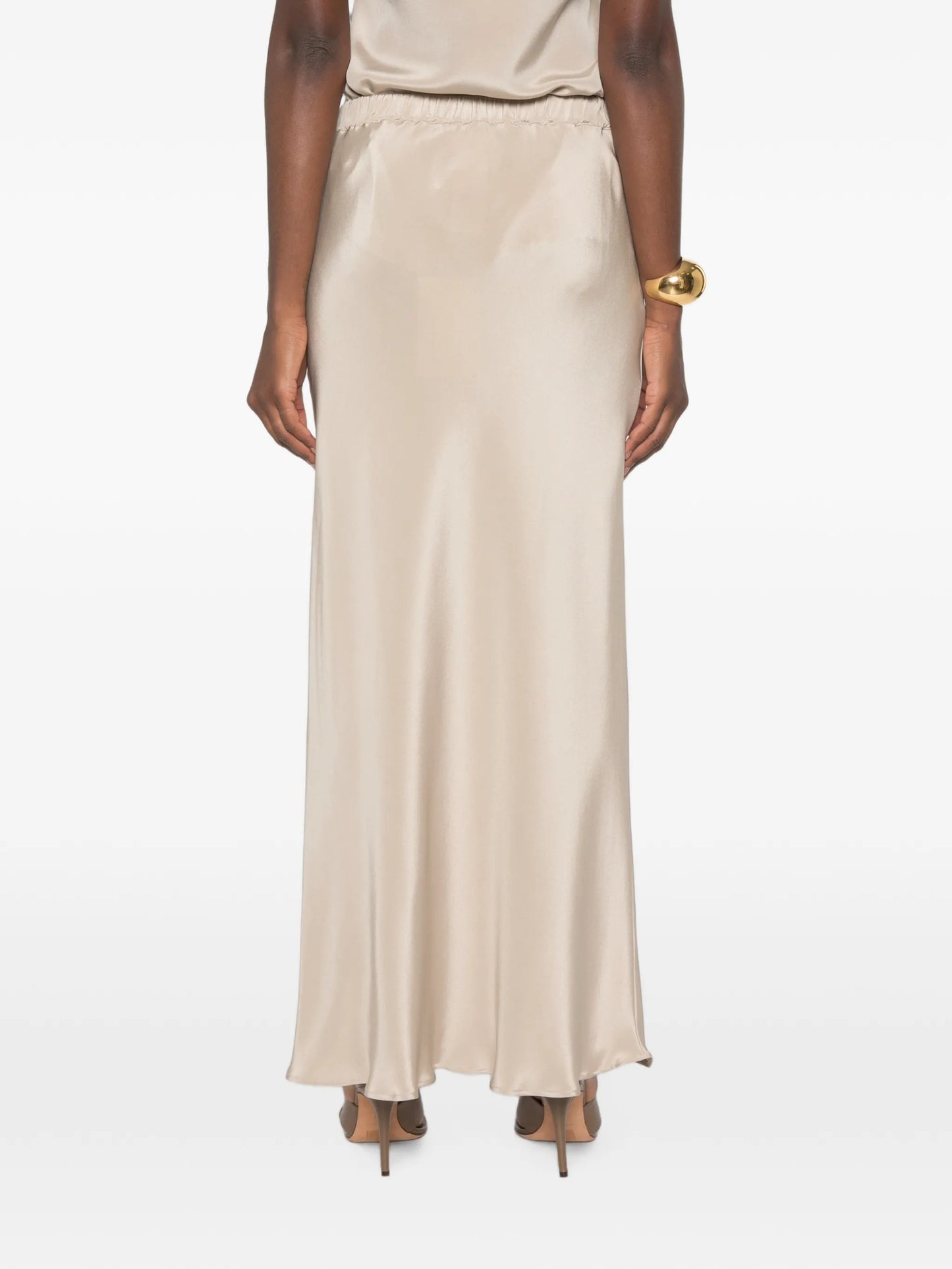 Sospiro satin-finish skirt