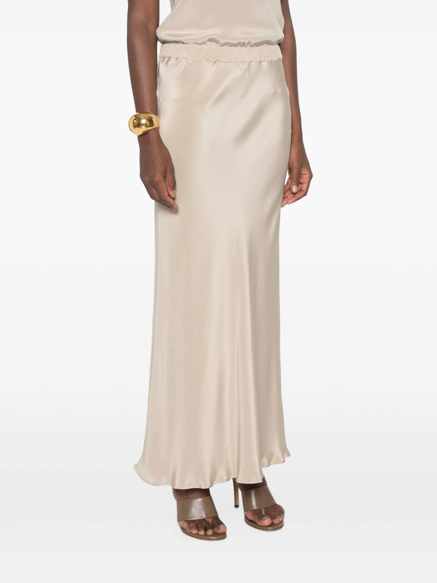 Sospiro satin-finish skirt