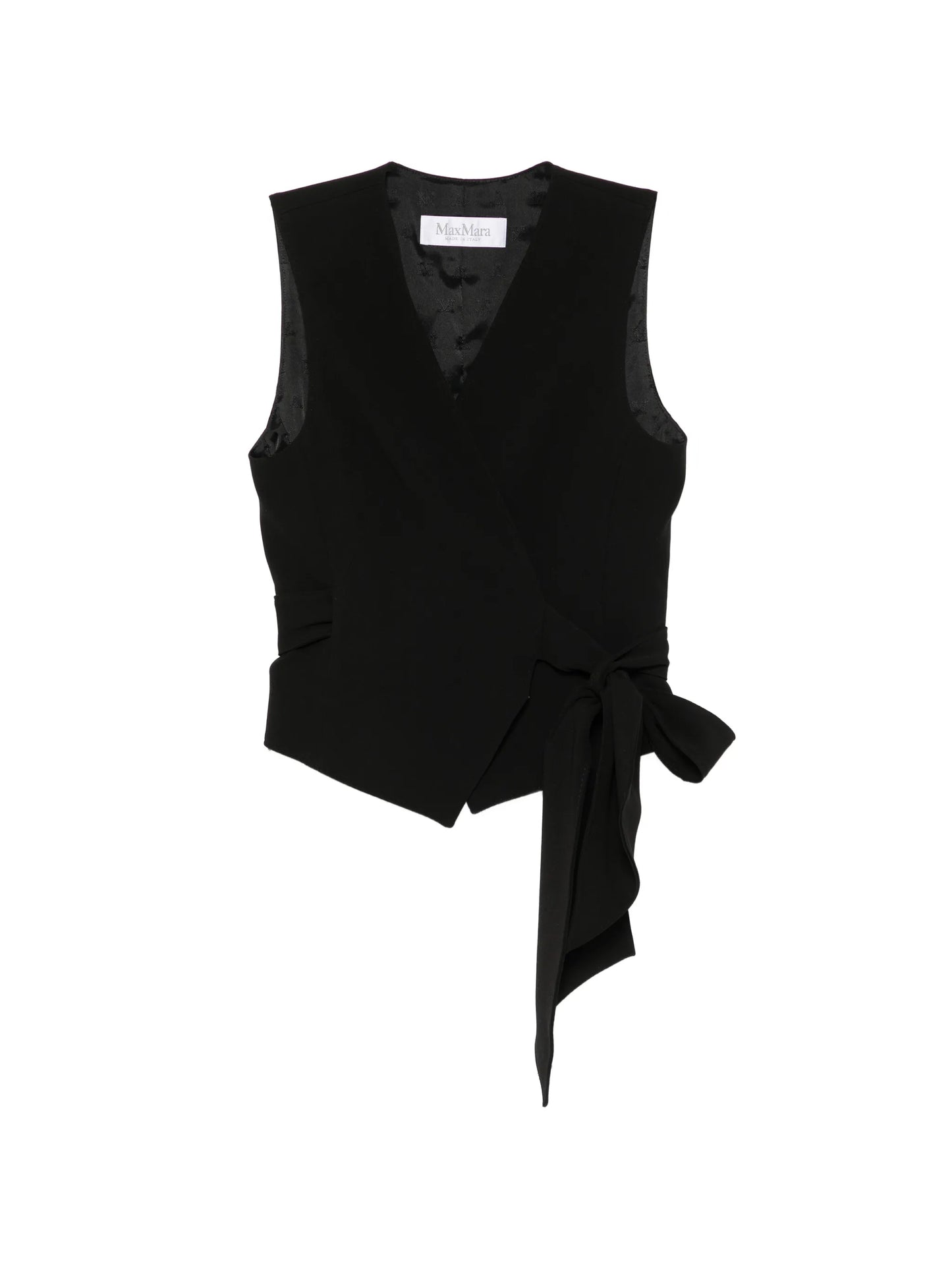 wrap-style sleeveless waistcoat