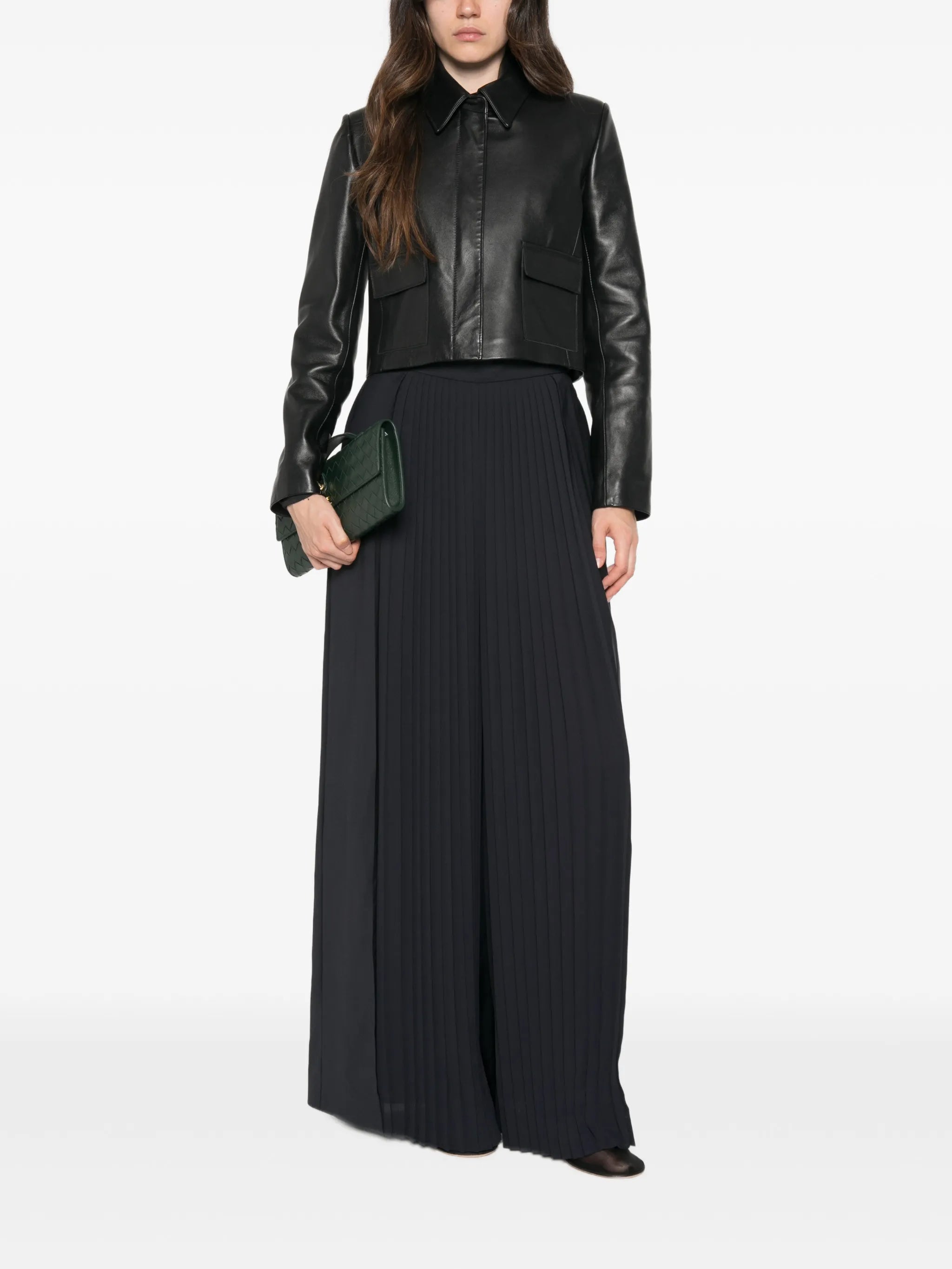 Tiglio pleated palazzo pants