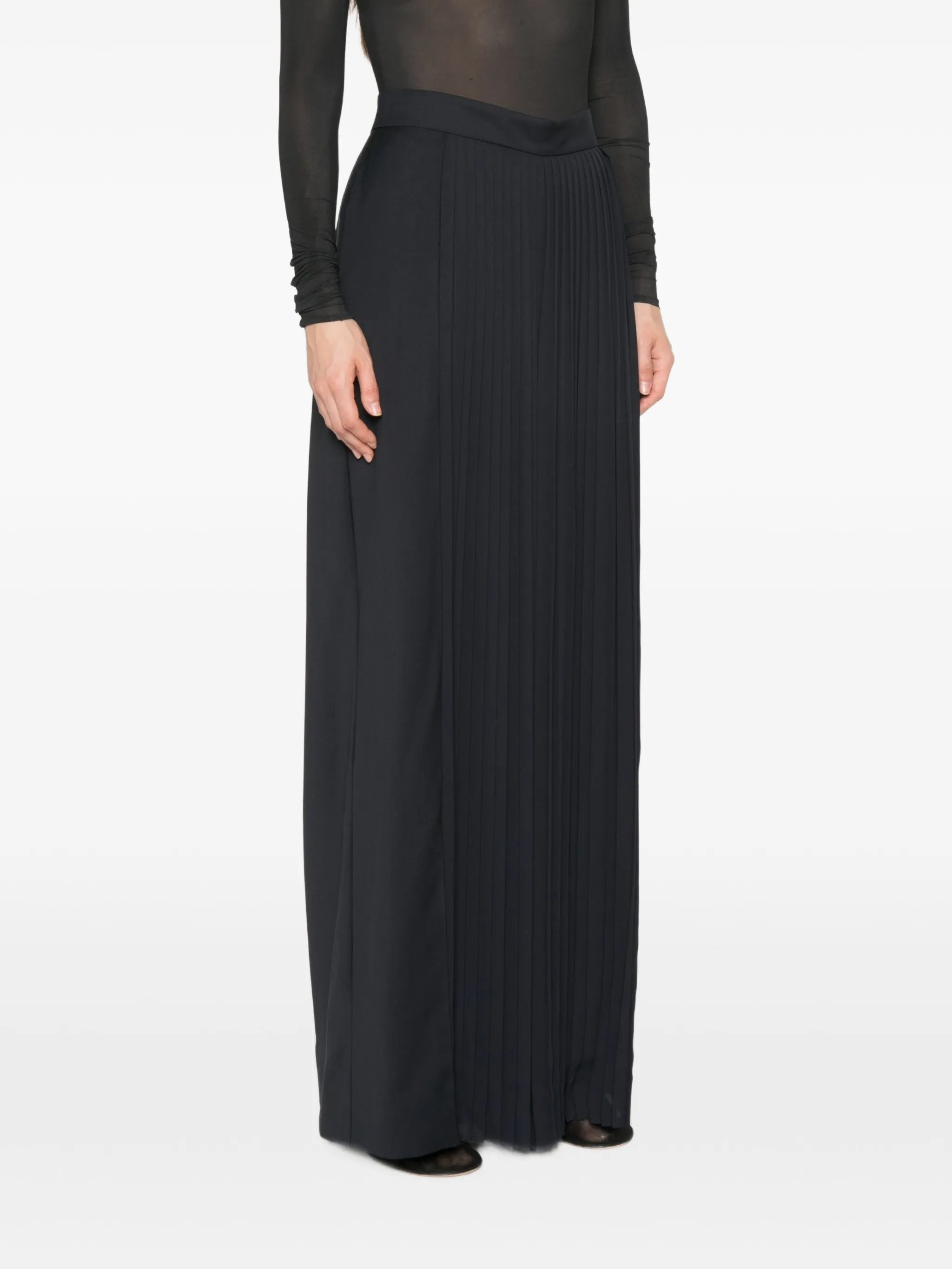 Tiglio pleated palazzo pants