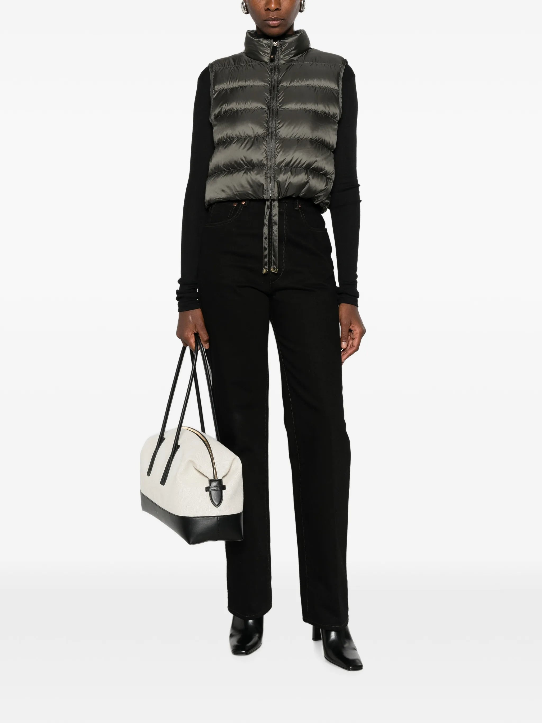 quilted sleeveless gilet