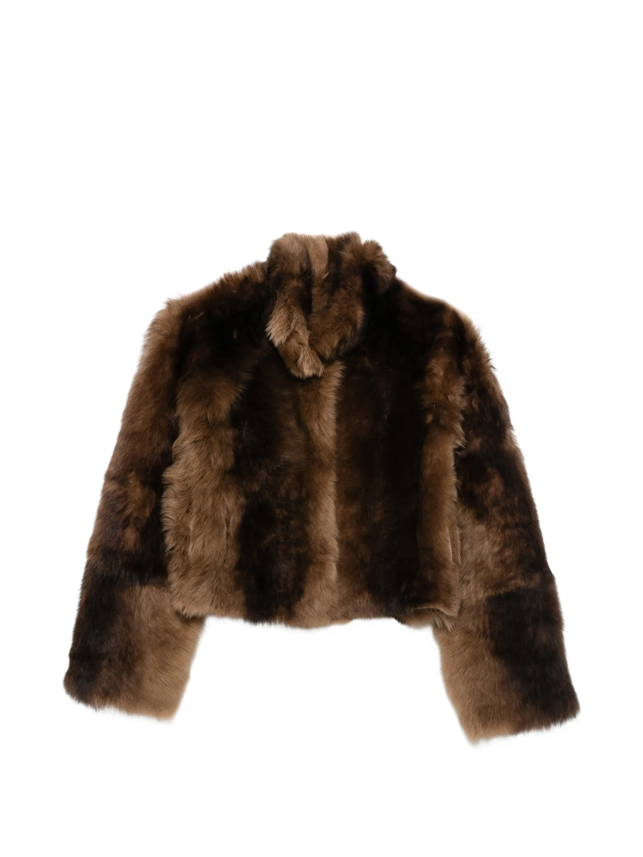 cropped shearling jacket
