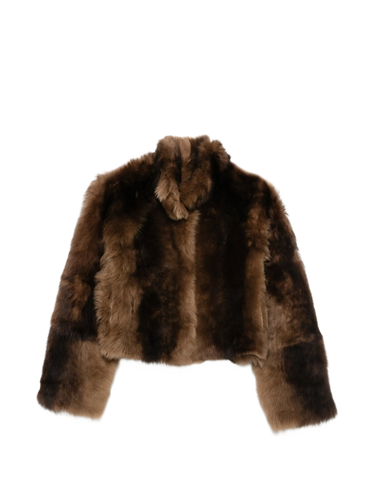 cropped shearling jacket