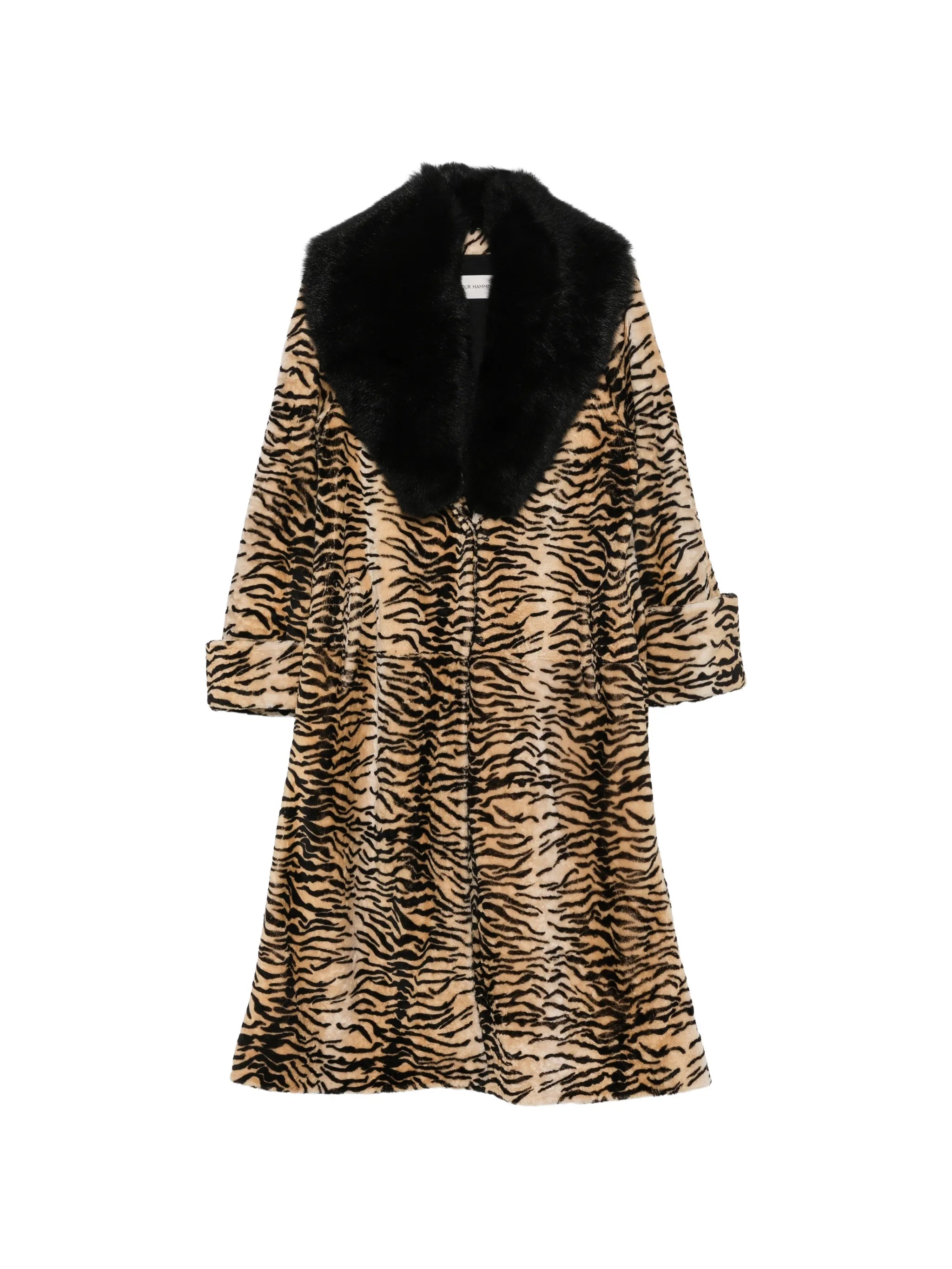 Nina tiger-print shearling coat