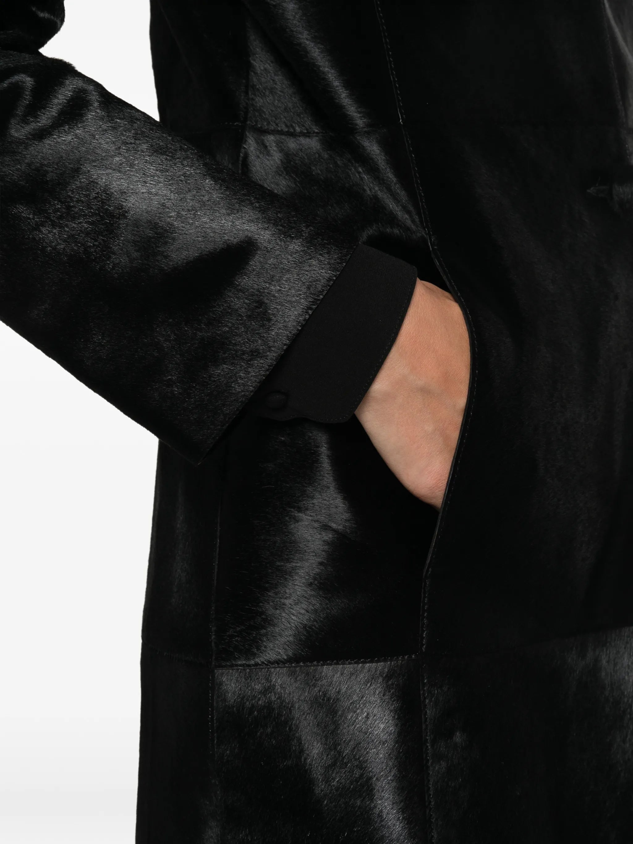Stella lamb-hair coat