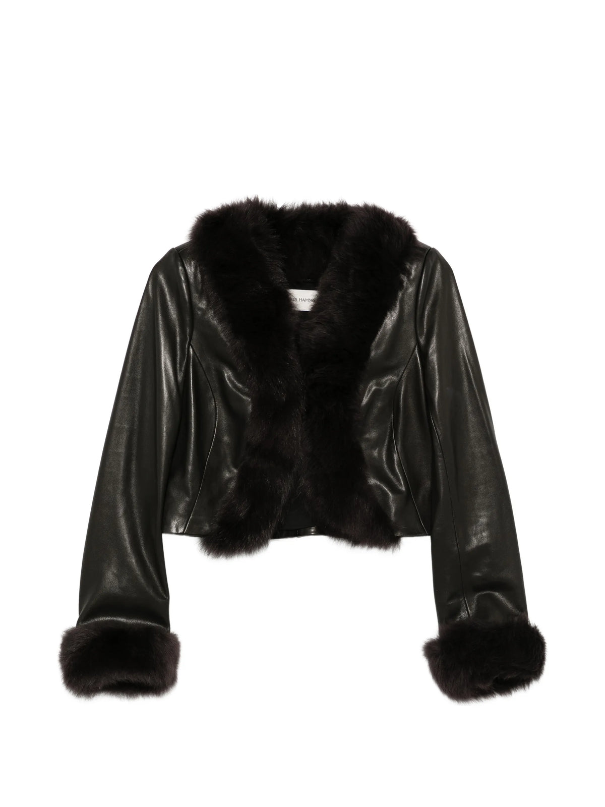 Sofie fur-trimmed leather jacket