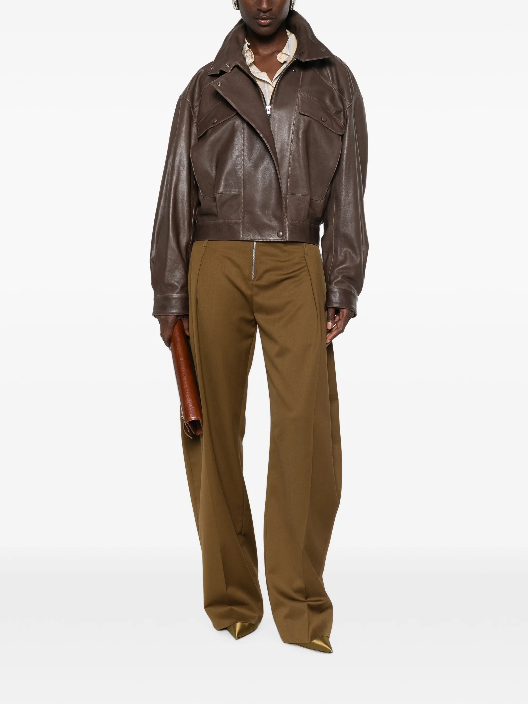 Quincy leather jacket