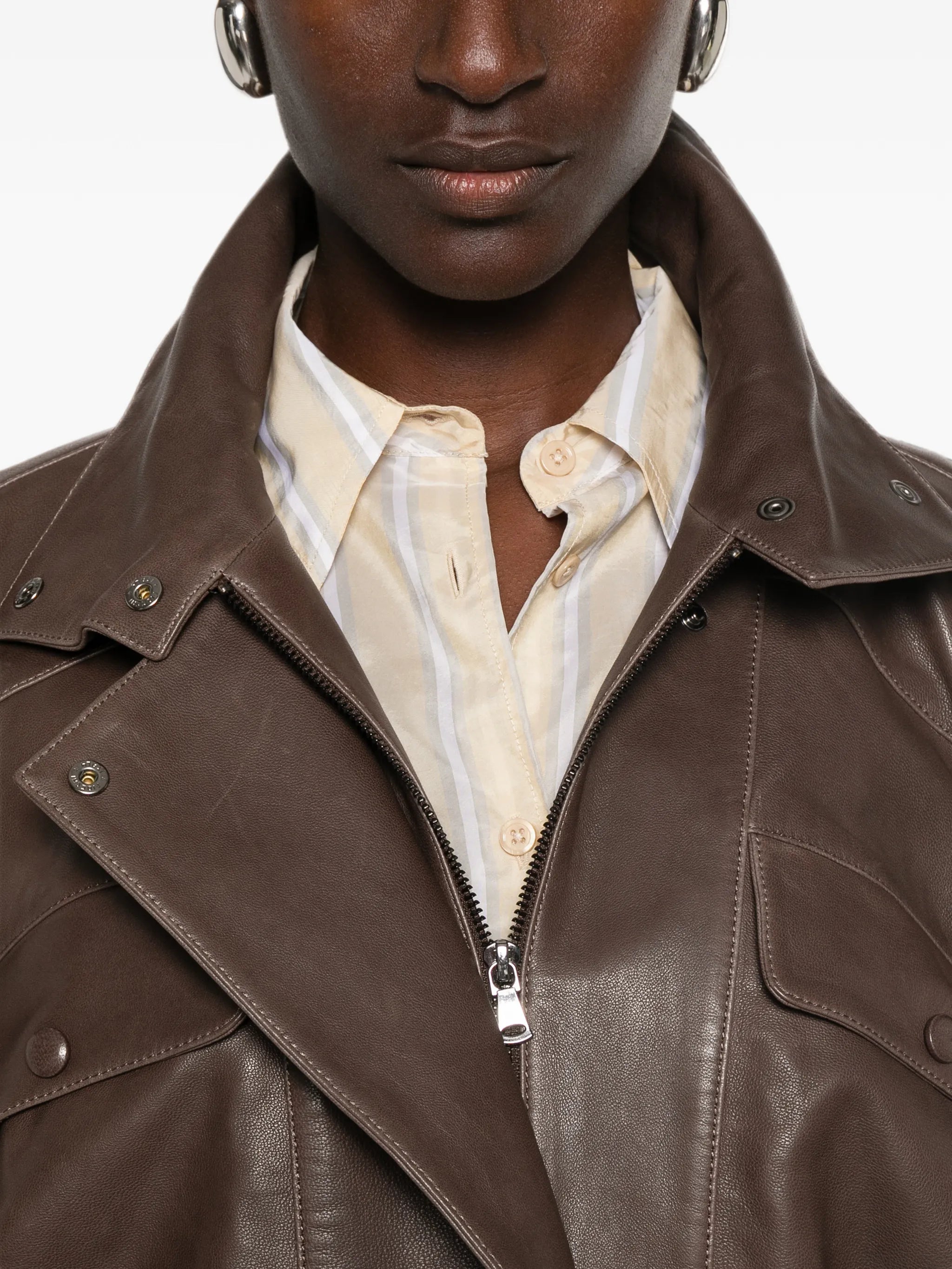 Quincy leather jacket
