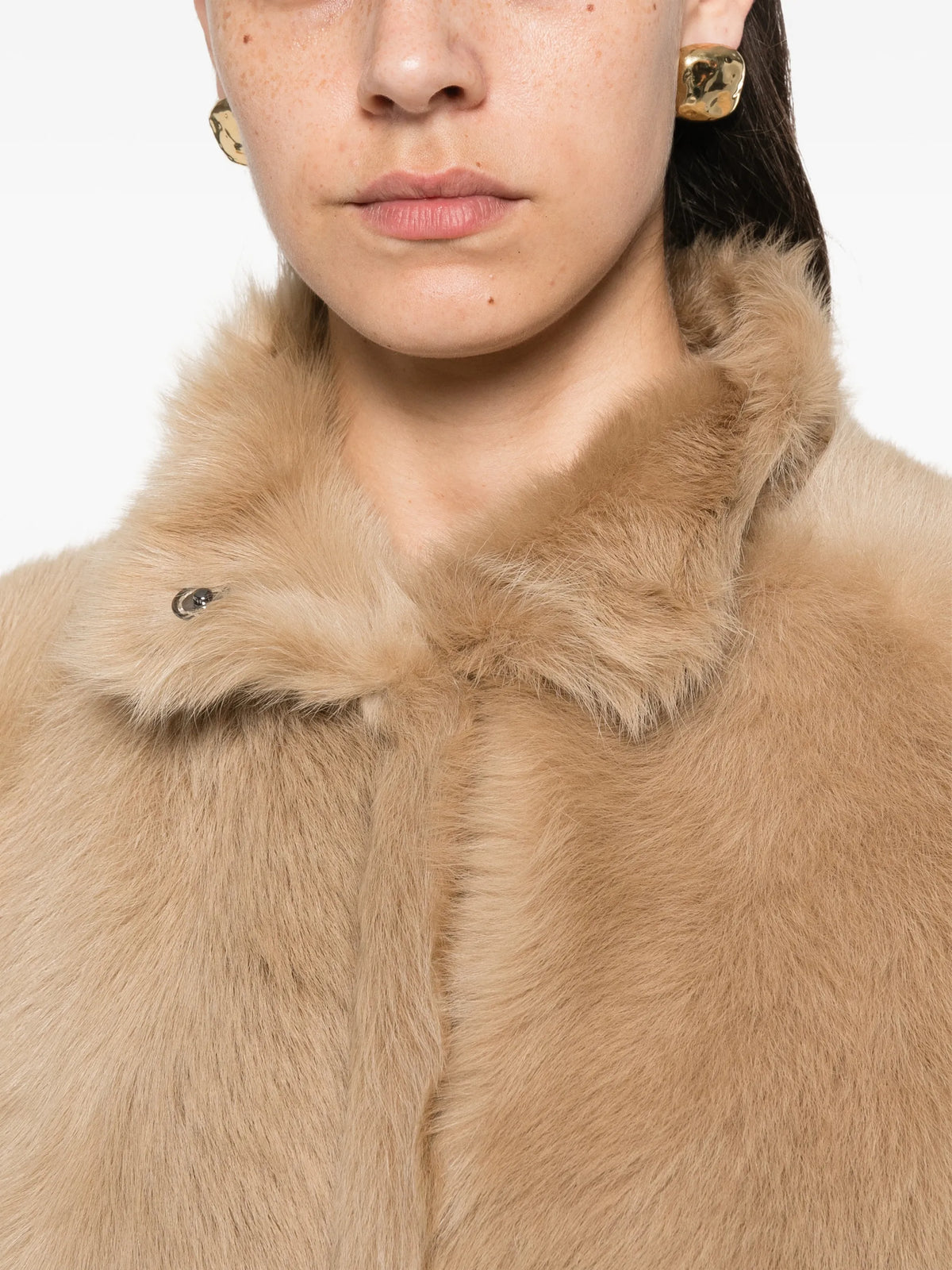 midi shearling coat