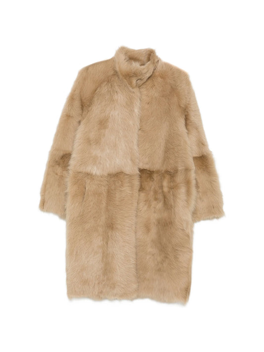 midi shearling coat