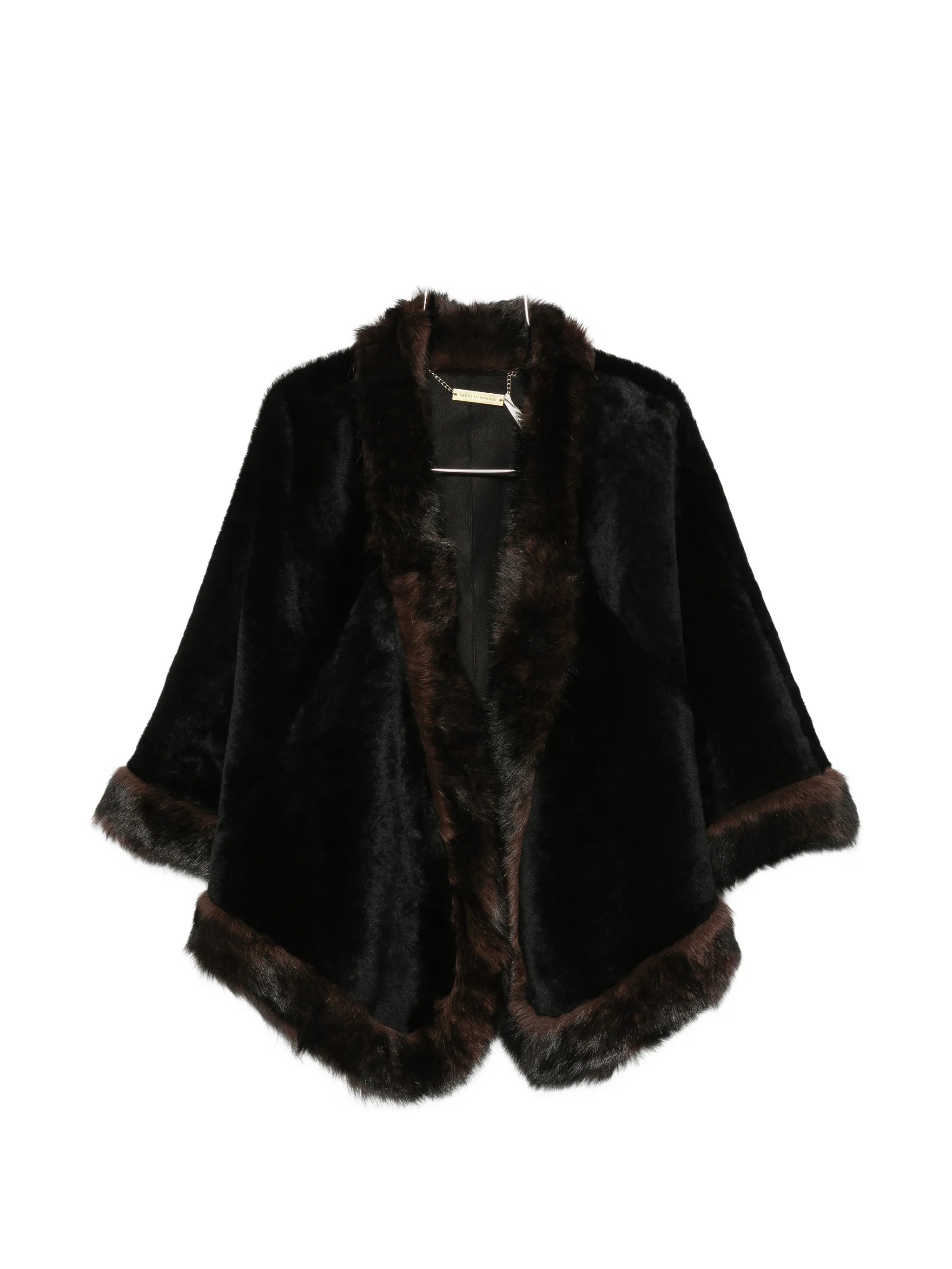 Olympe leather shawl
