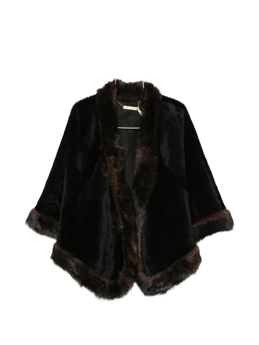 Olympe leather shawl